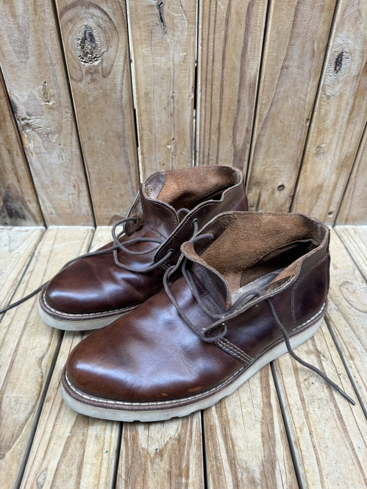 Wolverine Wolverine brown Men’s Chukka leather boots sz US 8 M UK 7 Size US 8 / EU 41 - 25 Thumbnail