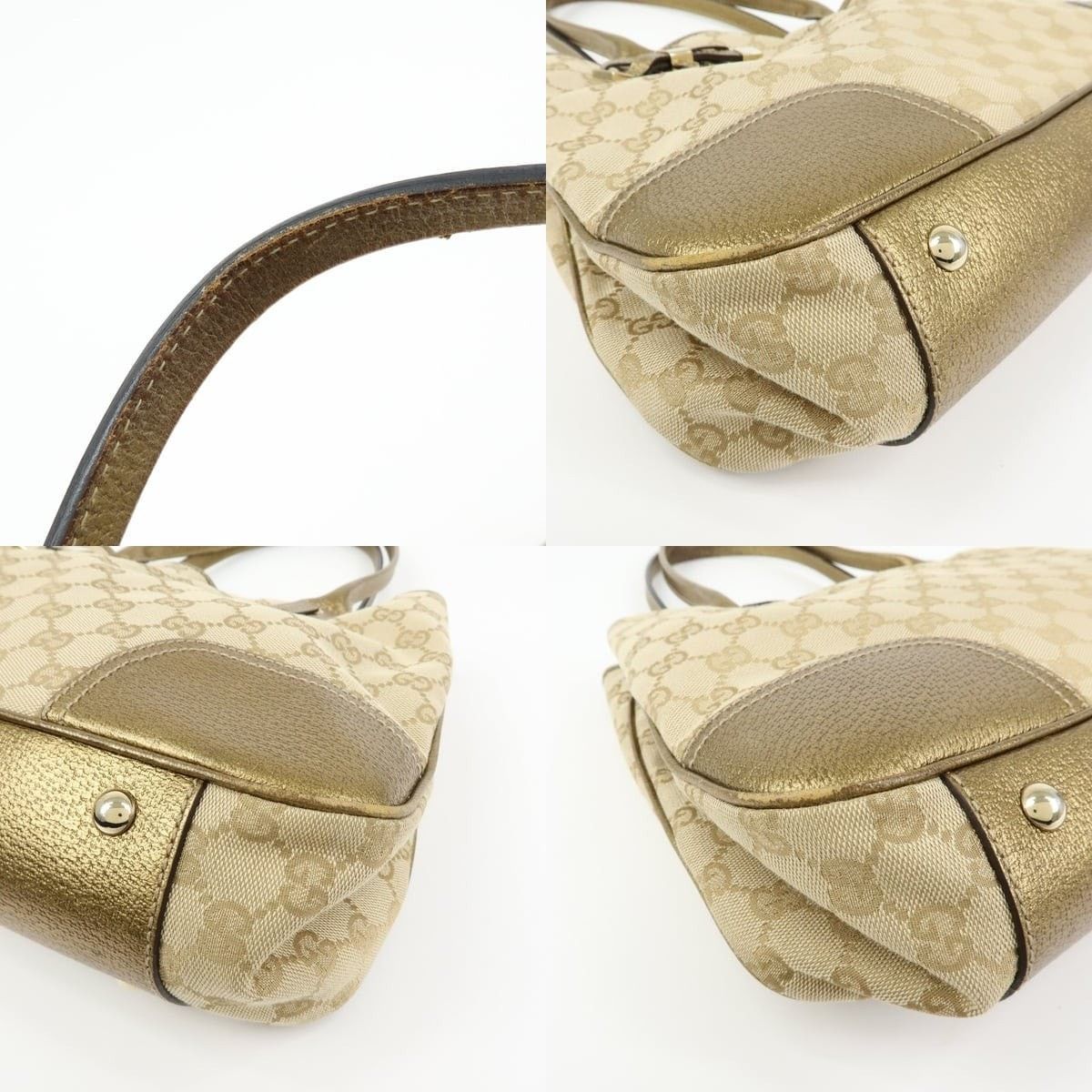 Gucci Gucci Princy GG Canvas & Leather Shoulder Bag Beige Size ONE SIZE - 4 Thumbnail
