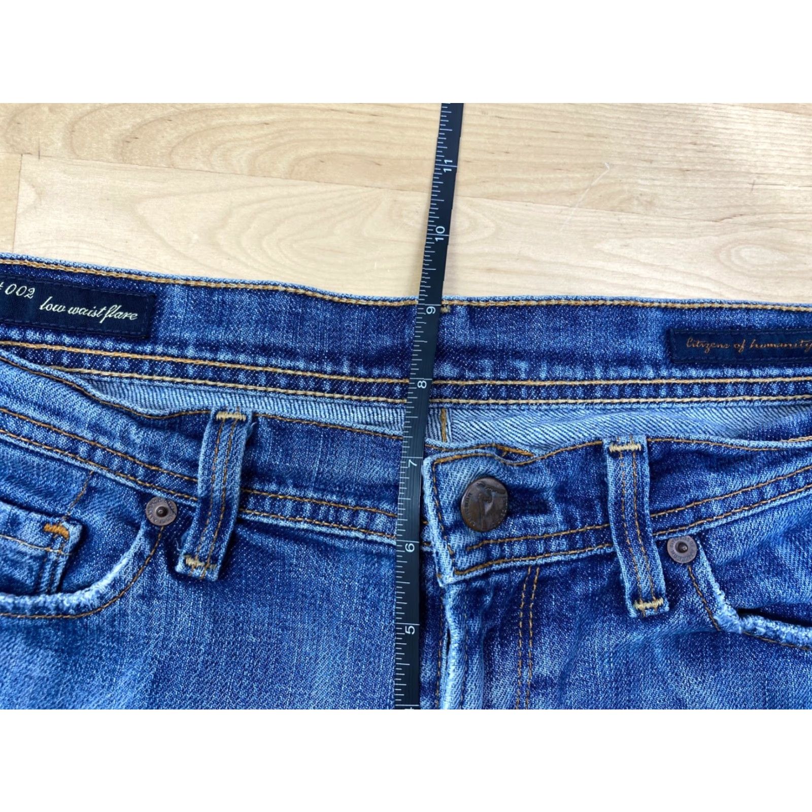 Citizens Of Humanity Citizens of Humanity Womens Jeans Flared Blue 29 Low Waist Casual Size 29 Womens Jeans Flared Blue 29 N/A Size 29" - 7 Thumbnail