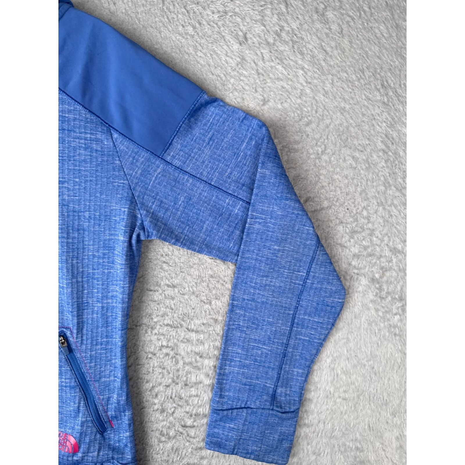 The North Face The North Face Hoodie Womens Small Blue Pullover Hooded Pockets 100% Polyester Size S / US 4 / IT 40 - 2 Thumbnail