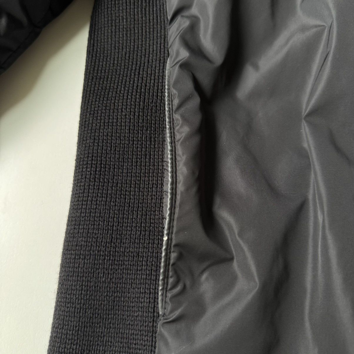 Prada Prada Black Nylon and Wool Jacket Made in Italy Bomber RARE Size US M / EU 48-50 / 2 - 15 Thumbnail