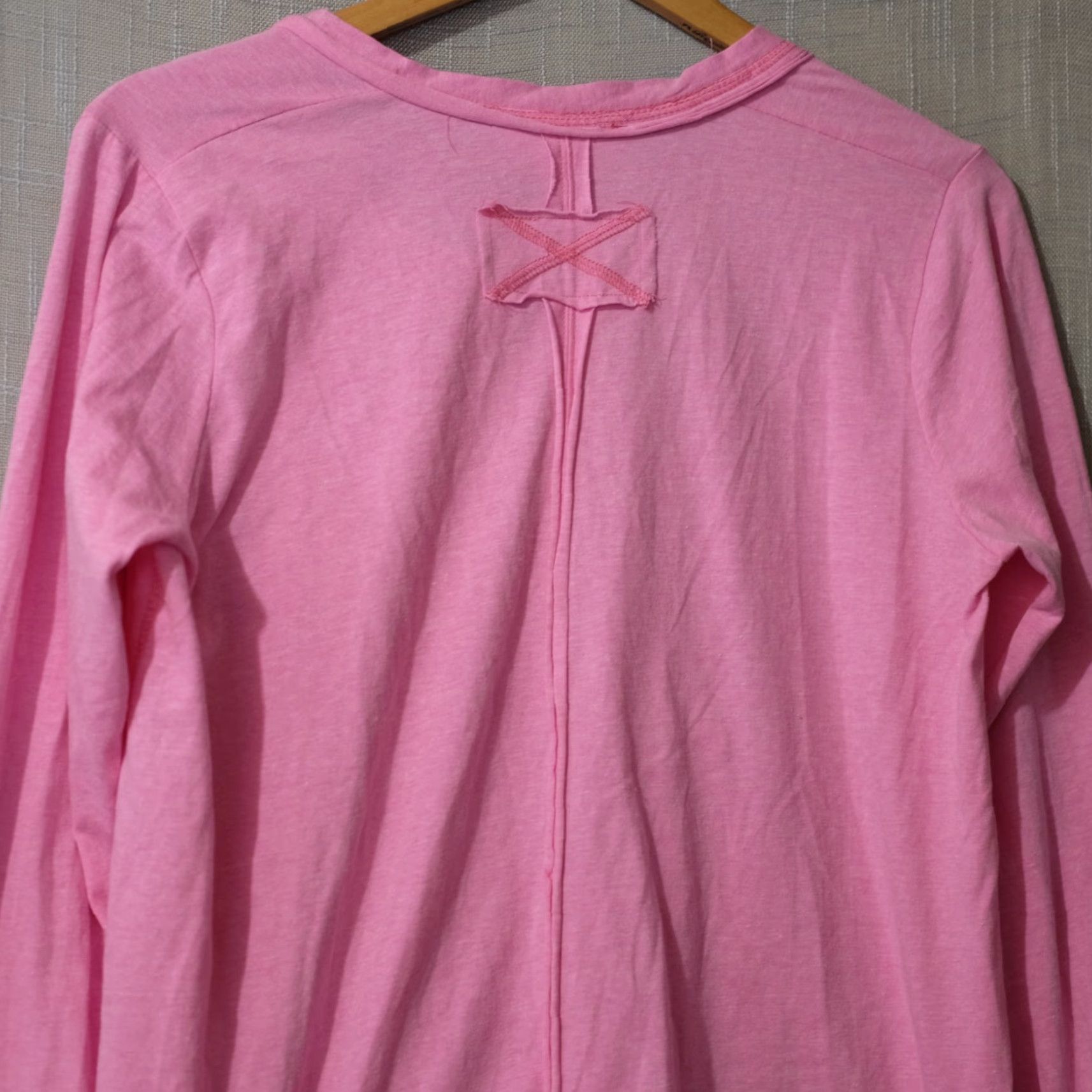 Vintage Nwot! Zenana Long Sleeve Pink Henley T Shirt Thumb Hole Women's M #H86-6 Size M / US 6-8 / IT 42-44 - 6 Thumbnail