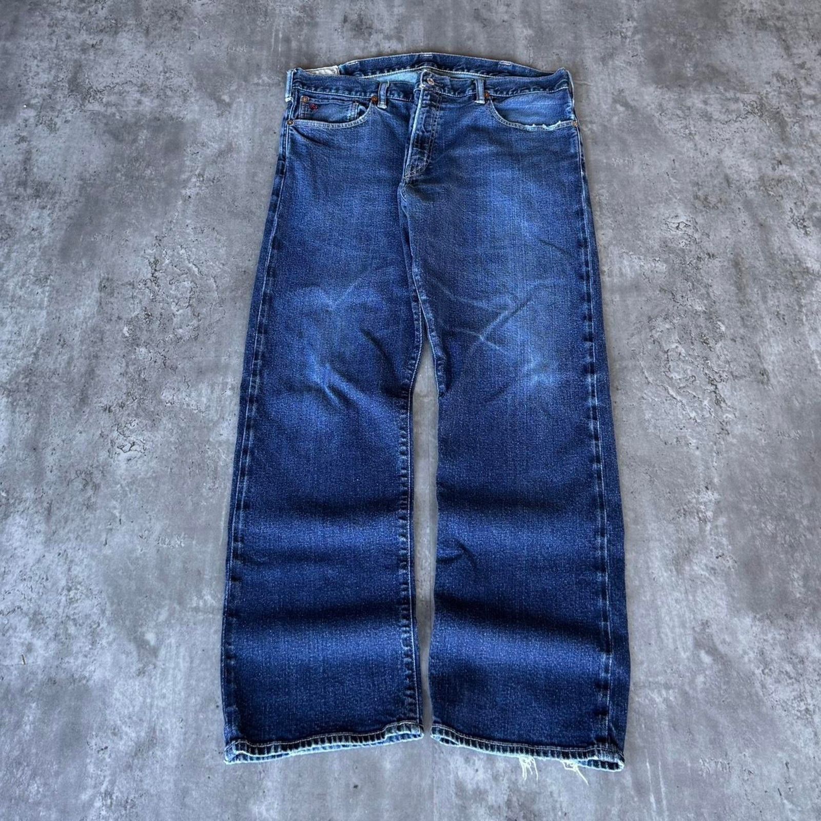 Polo Ralph Lauren × Vintage Vintage Y2K Polo Ralph Lauren Embroidered Denim Jeans Size US 38 / EU 54 - 2 Thumbnail