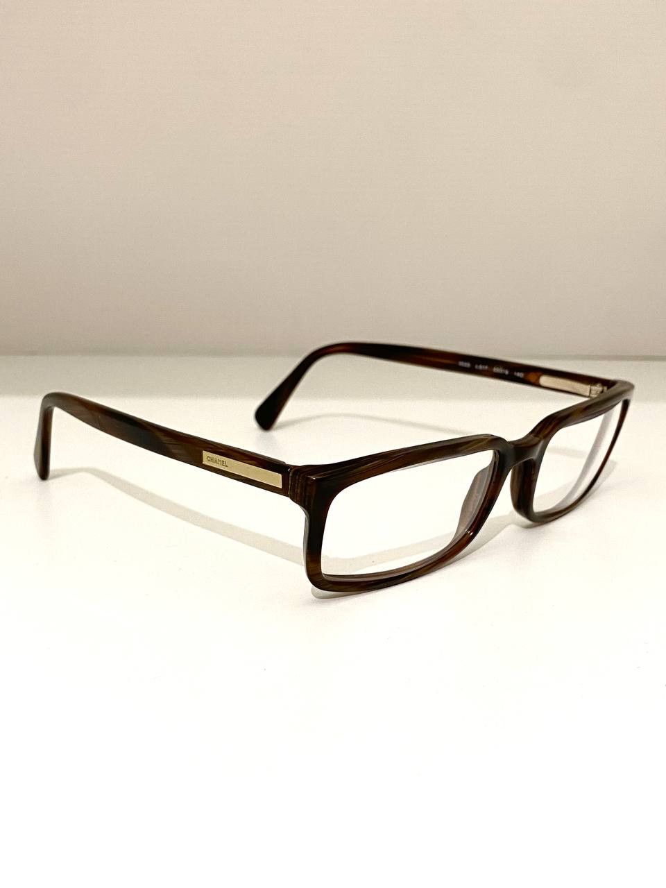 Chanel Chanel CC Logo Square Rectangular Brown Eyeglasses Vintage Size ONE SIZE - 2 Thumbnail