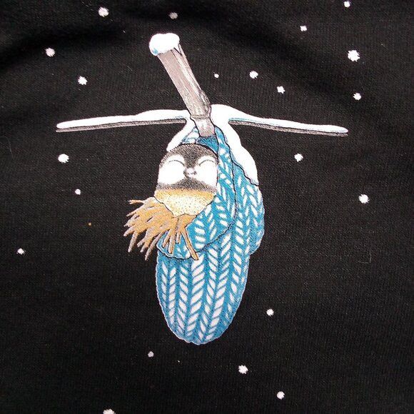 Jerzees × Vintage Vintage Morning Sun Winter Songbirds Collared Sweatshirt Size L / US 10 / IT 46 - 6 Thumbnail