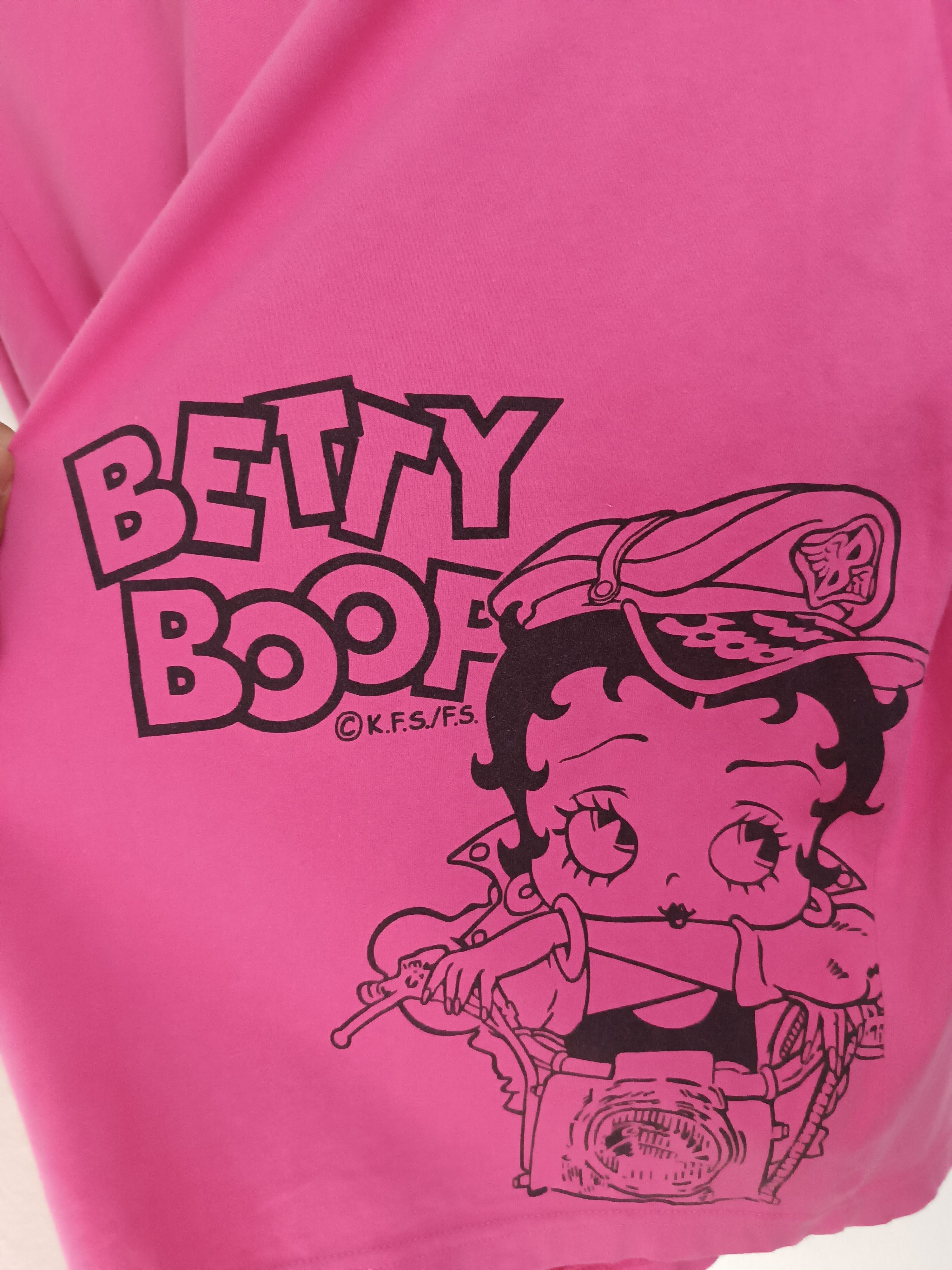 VINTAGE RARE BETTY BOOP WITH HARLEY DAVIDSON SEXY CUTE TEE