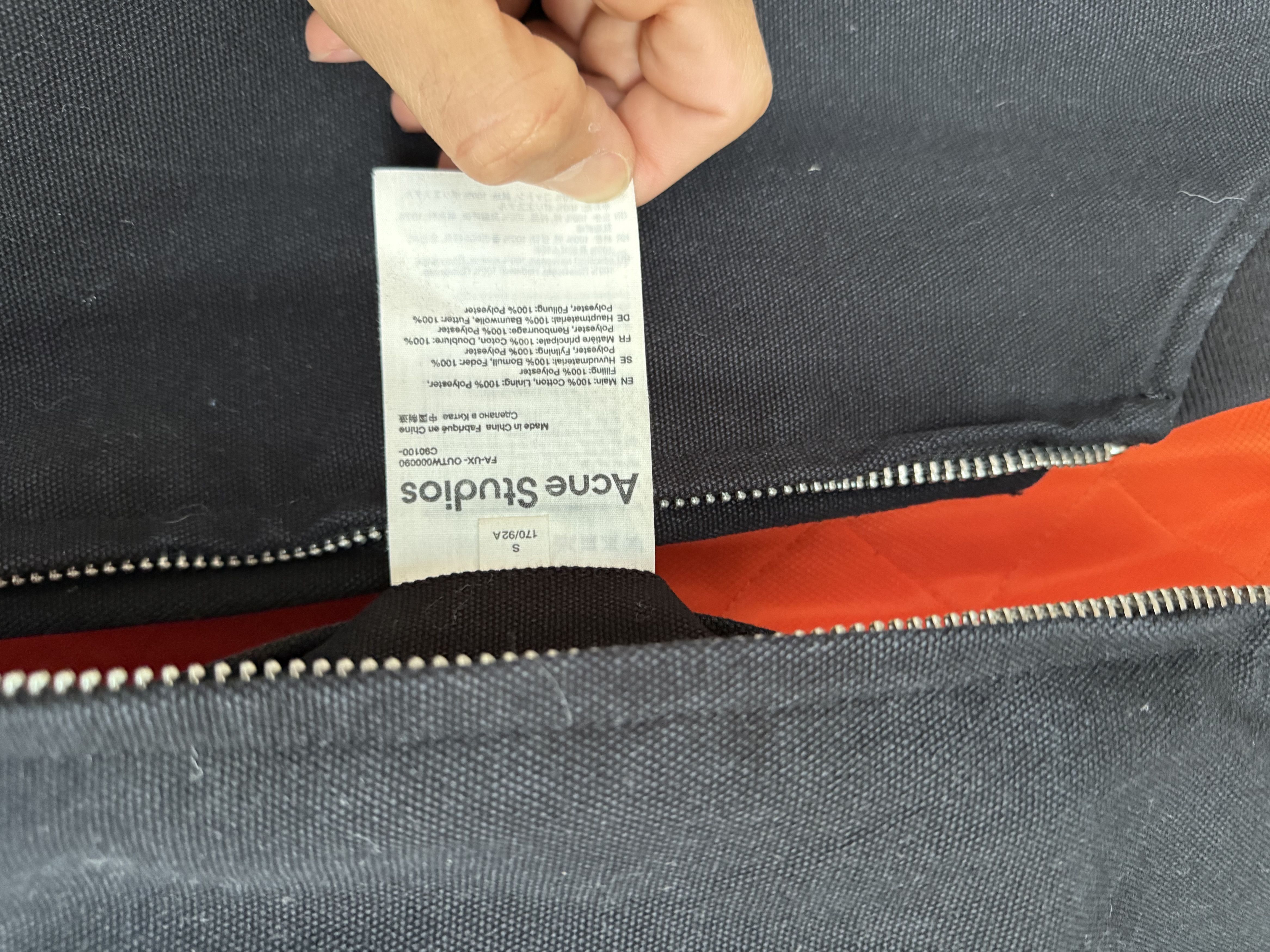 Acne Studios Oversize Canvas Bomber Jacket Size US S / EU 44-46 / 1 - 5 Thumbnail