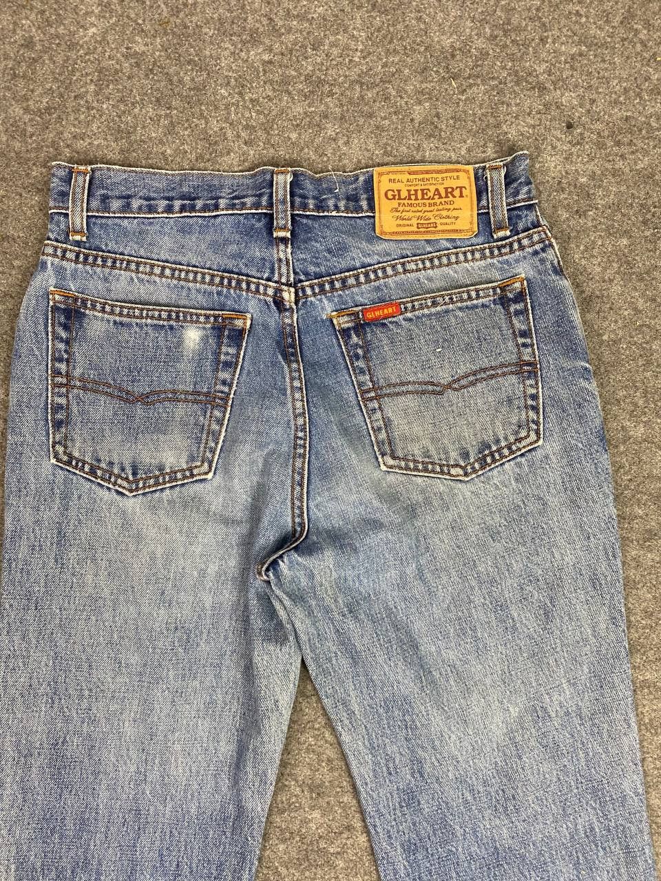 Japanese Brand gl heart bootcut distressed denim nice design Size US 31 - 3 Thumbnail