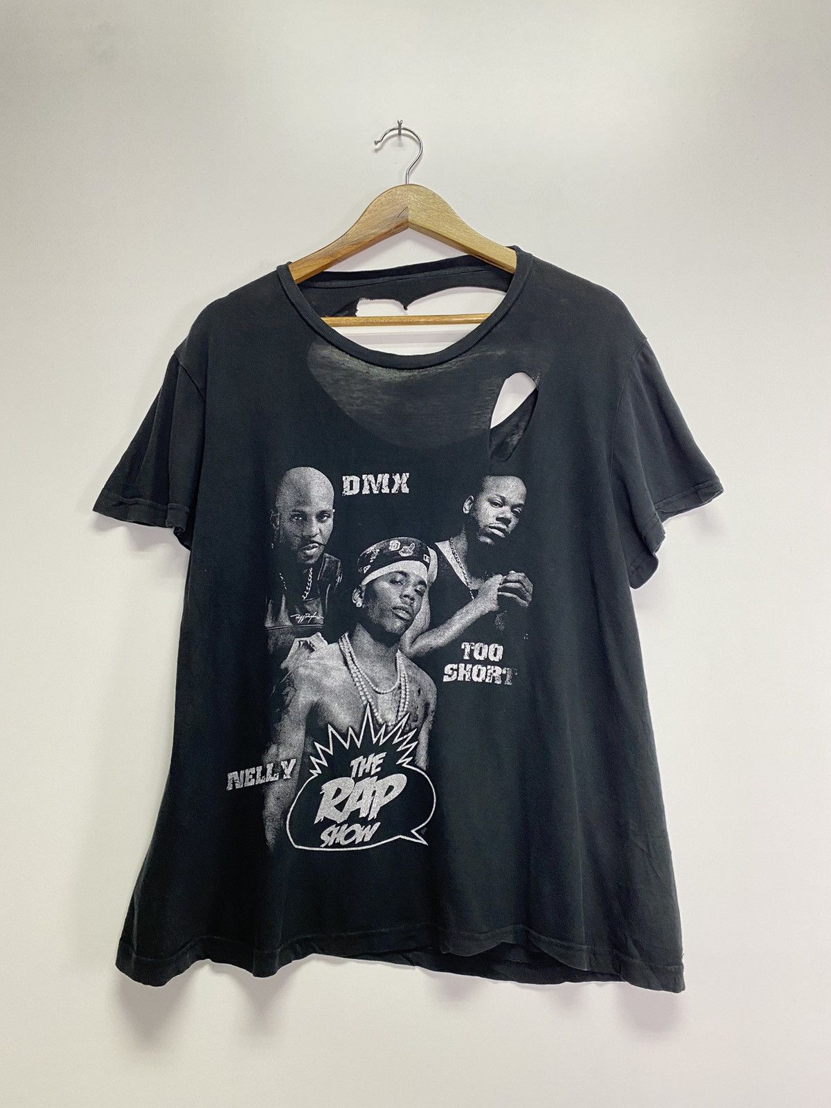 Rap Tees × Vintage Vintage The Rap Show Distressed T-shirt Size US M / EU 48-50 / 2 - 2 Thumbnail