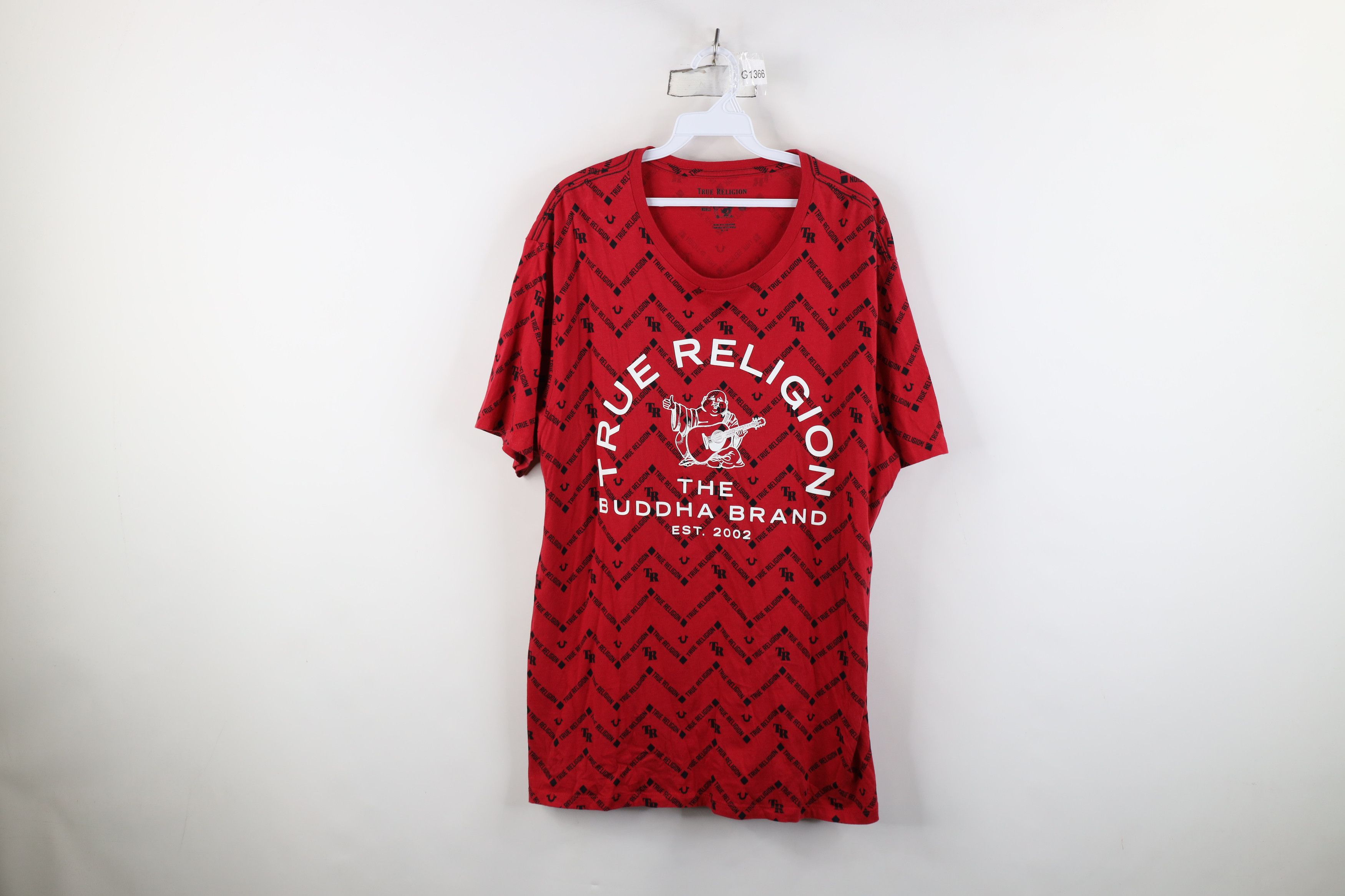 True Religion True Religion All Over Print Short Sleeve T-Shirt Red Size US XL / EU 56 / 4 - 1 Thumbnail