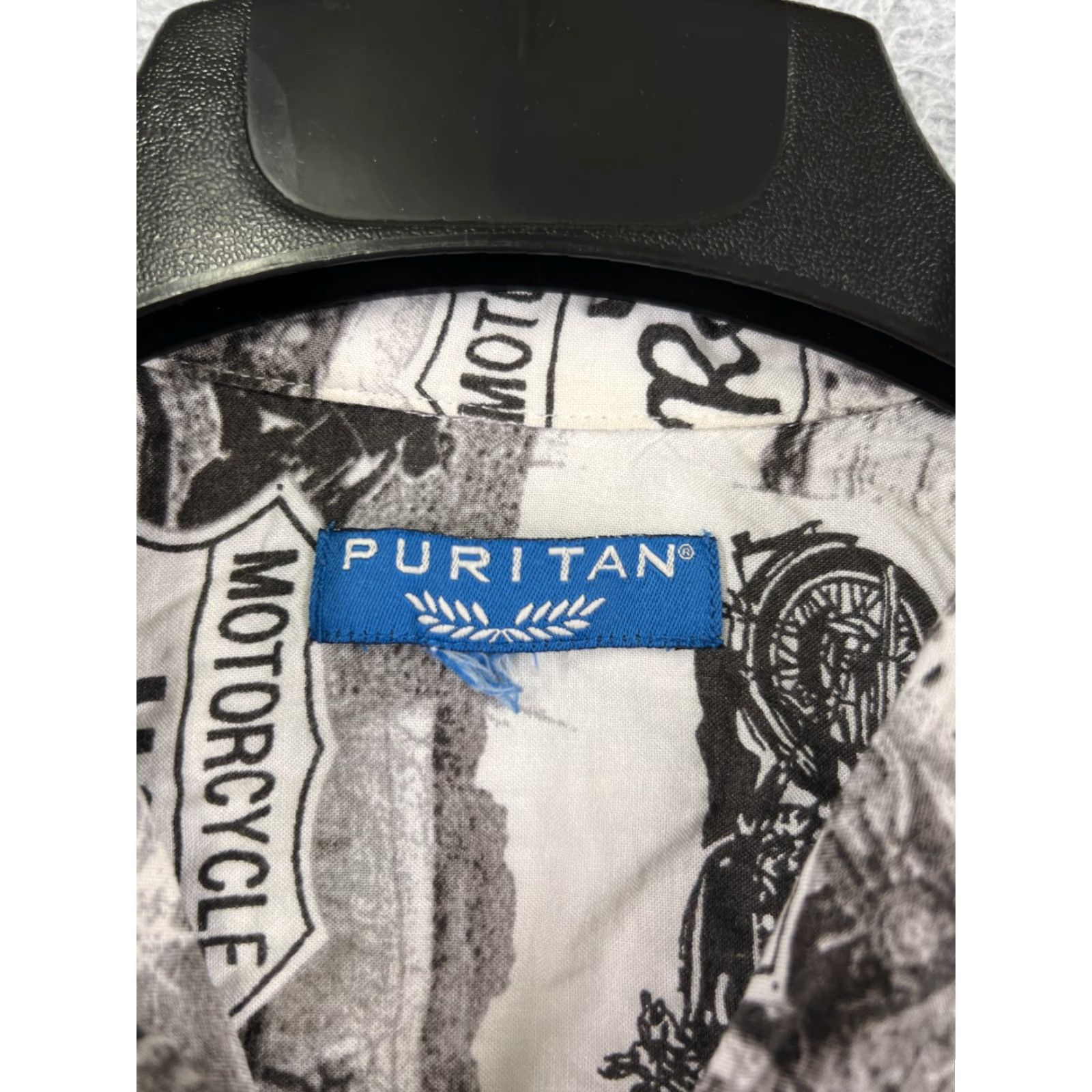 Vintage Puritan Shirt Mens Medium Black White Hawaiian Pattern Shirt Button-Up Casual Size US M / EU 48-50 / 2 - 7 Thumbnail