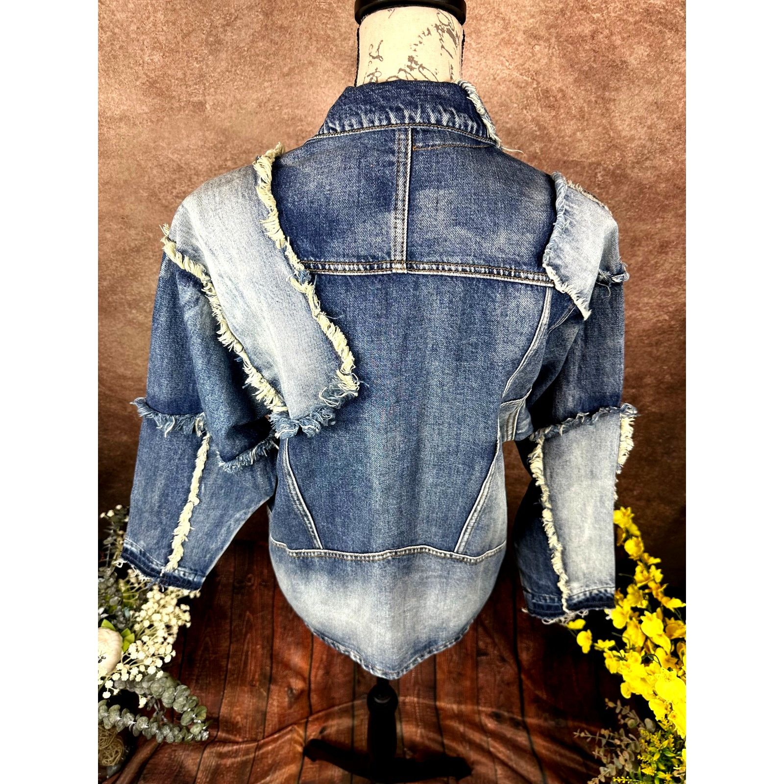 Free People Free PeopleXSandrine Rose Patchwork Trucker Jacket S Size S / US 4 / IT 40 - 13 Thumbnail