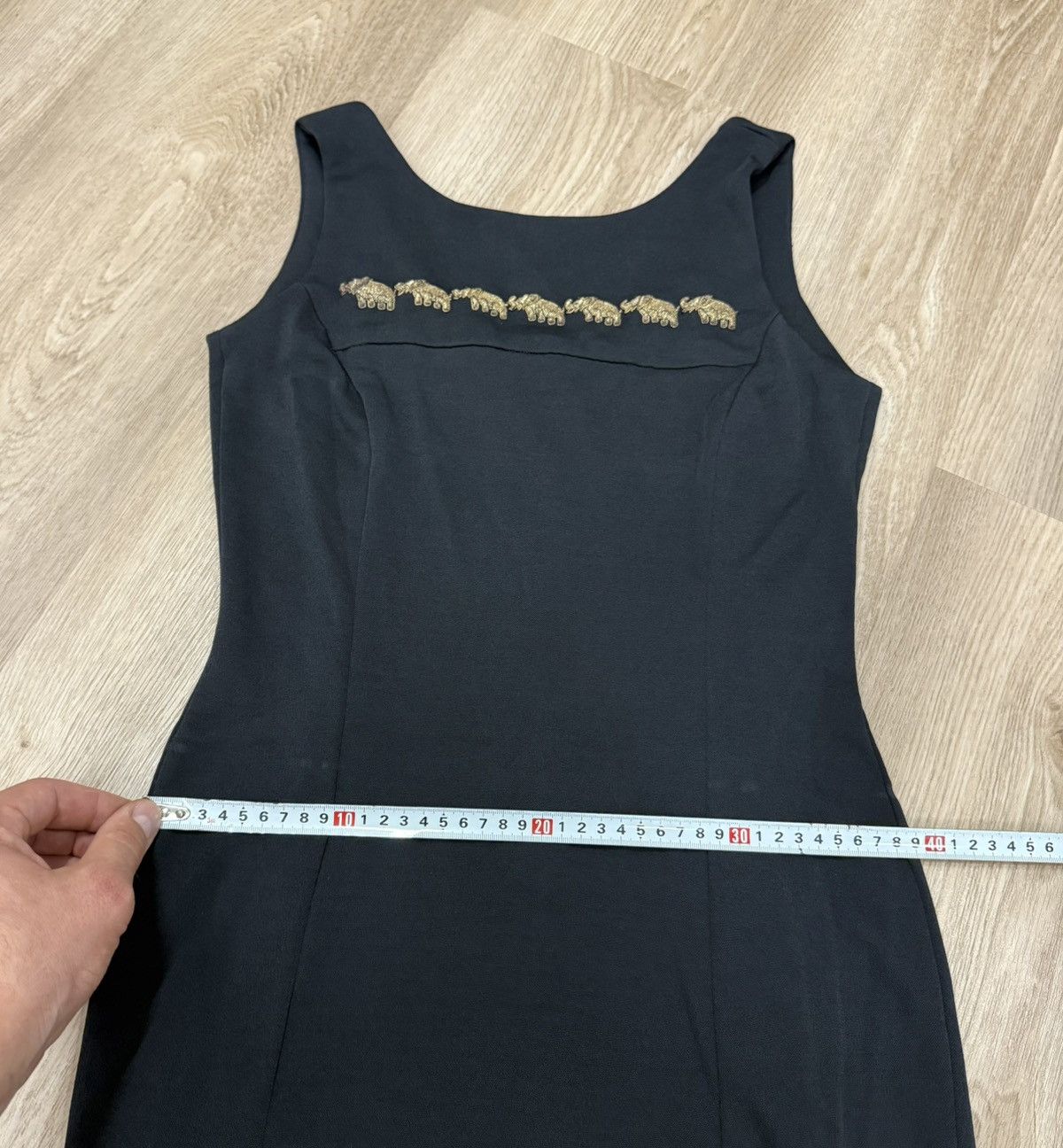 Escada Vintage Escada Black Midi Dress Size M / US 6-8 / IT 42-44 - 17 Thumbnail