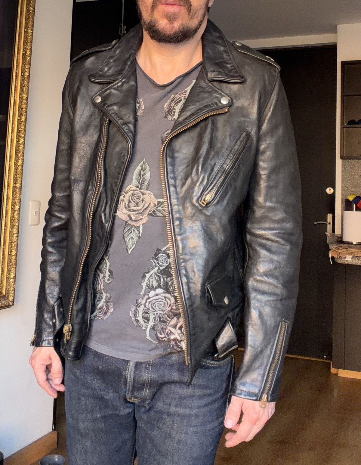 Schott PER2 steerhide leather perfecto S