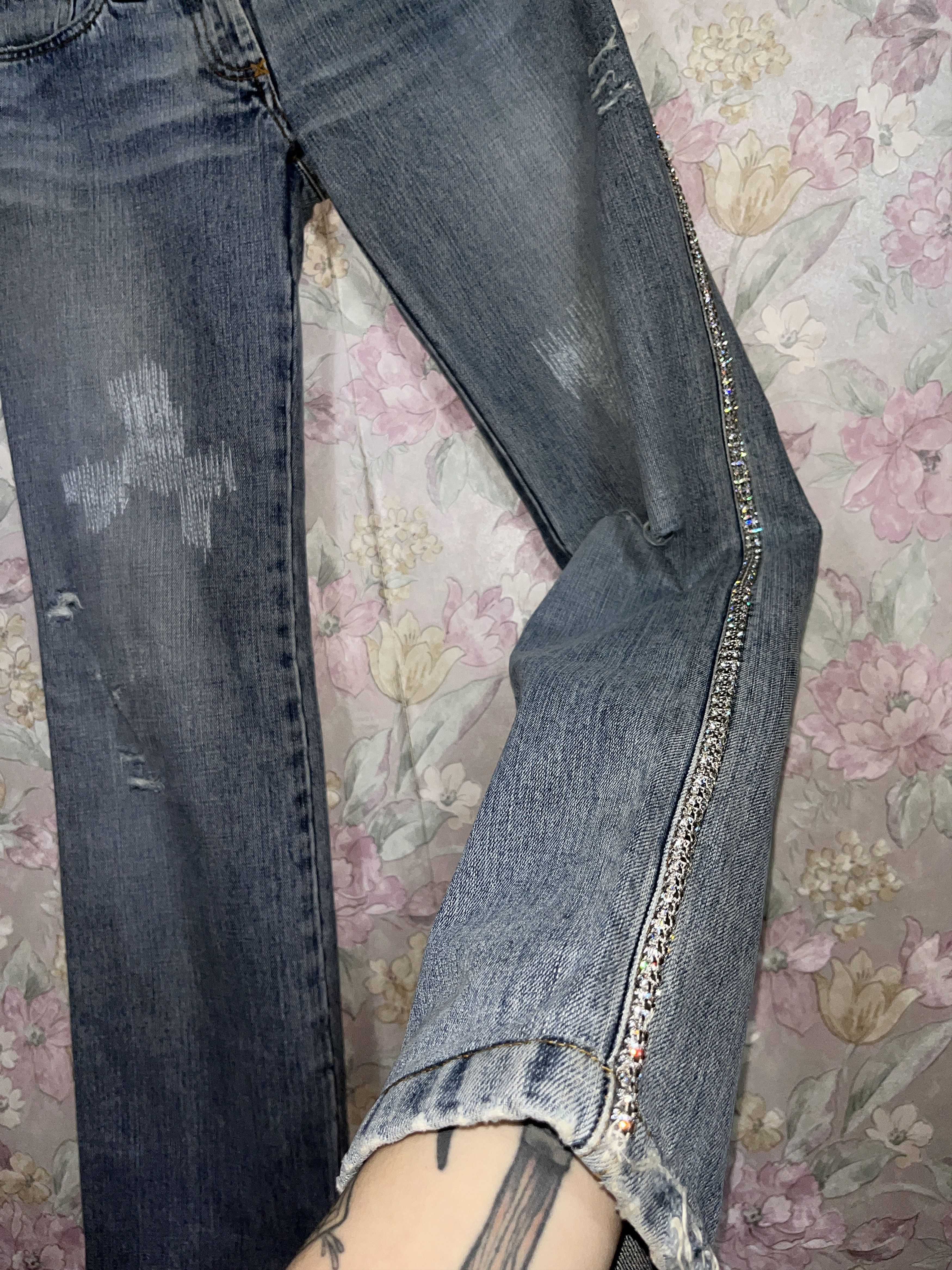 Dolce & Gabbana Dolce&Gabbana Spring Summer Denim Pants Jeans Swarovski Size 27" / US 4 / IT 40 - 6 Thumbnail