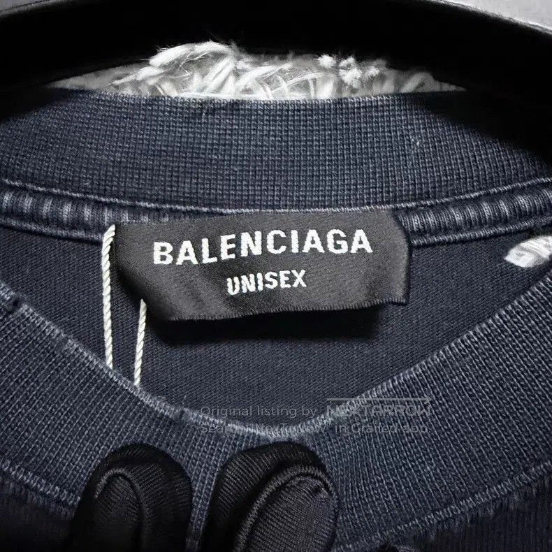 Balenciaga Balenciaga Ripped distressed water-washed short-sleeve t-s Size US XS / EU 42 / 0 - 5 Thumbnail