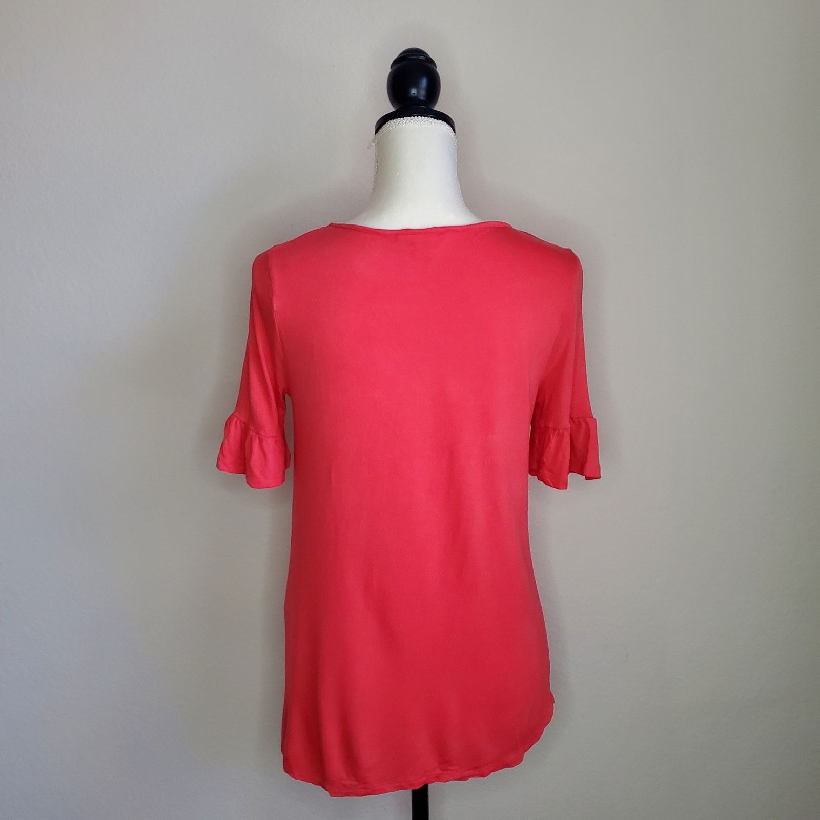 Nordstrom Joe Fresh Orange Blouse Small Size S / US 4 / IT 40 - 3 Thumbnail