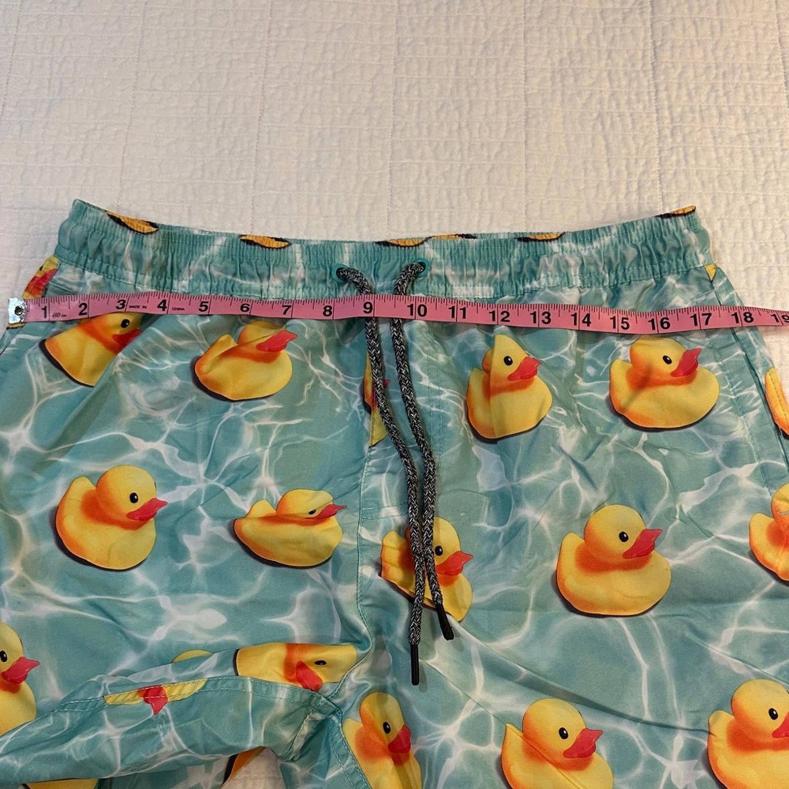 NEFF Neff Large Drawstring Aqua Duck Swim Shorts NWOT Size US 34 / EU 50 - 6 Thumbnail
