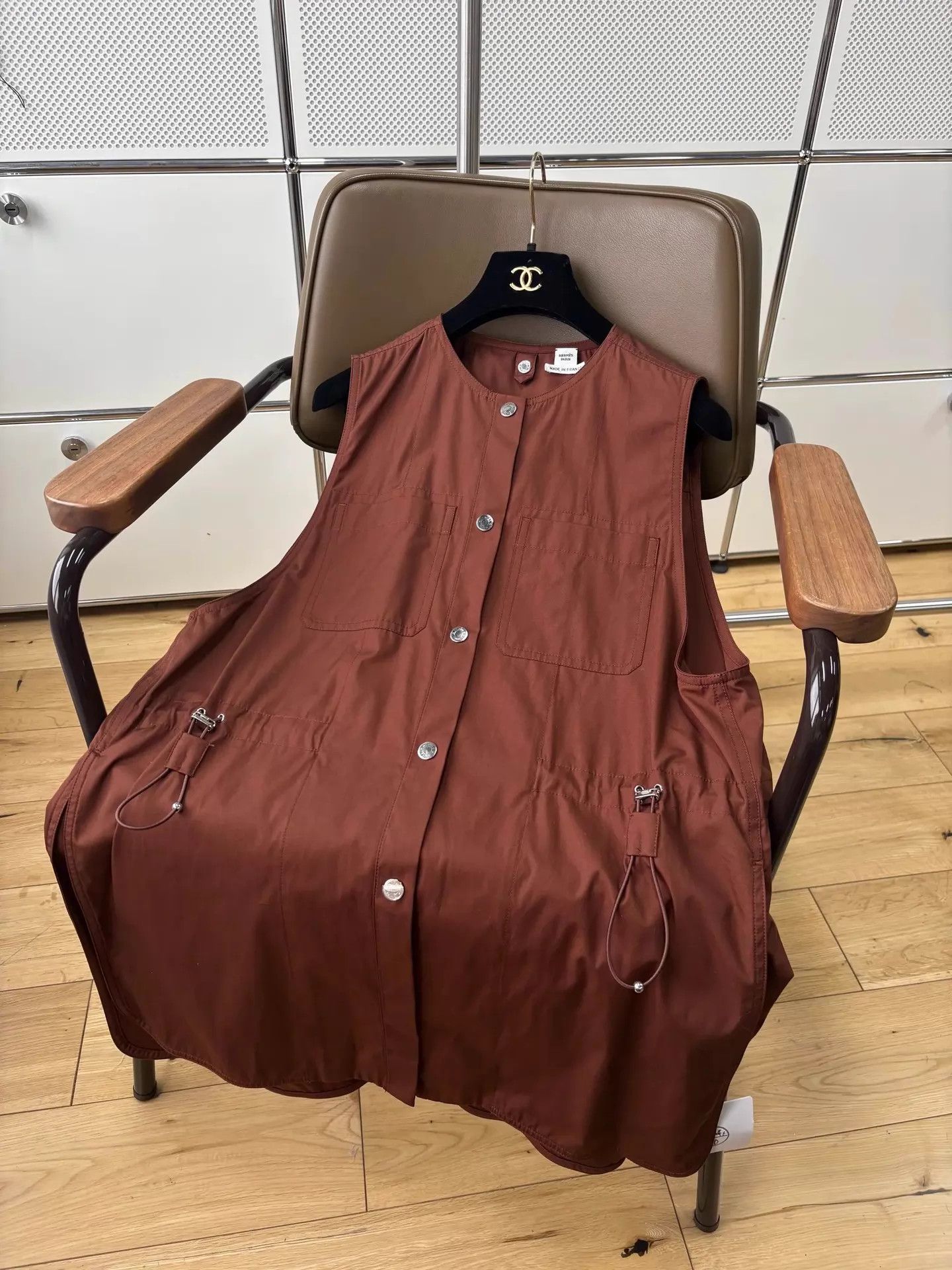 Hermes Hermes Caramel Waistcoat Dress 38 Size S / US 4 / IT 40 - 6 Thumbnail