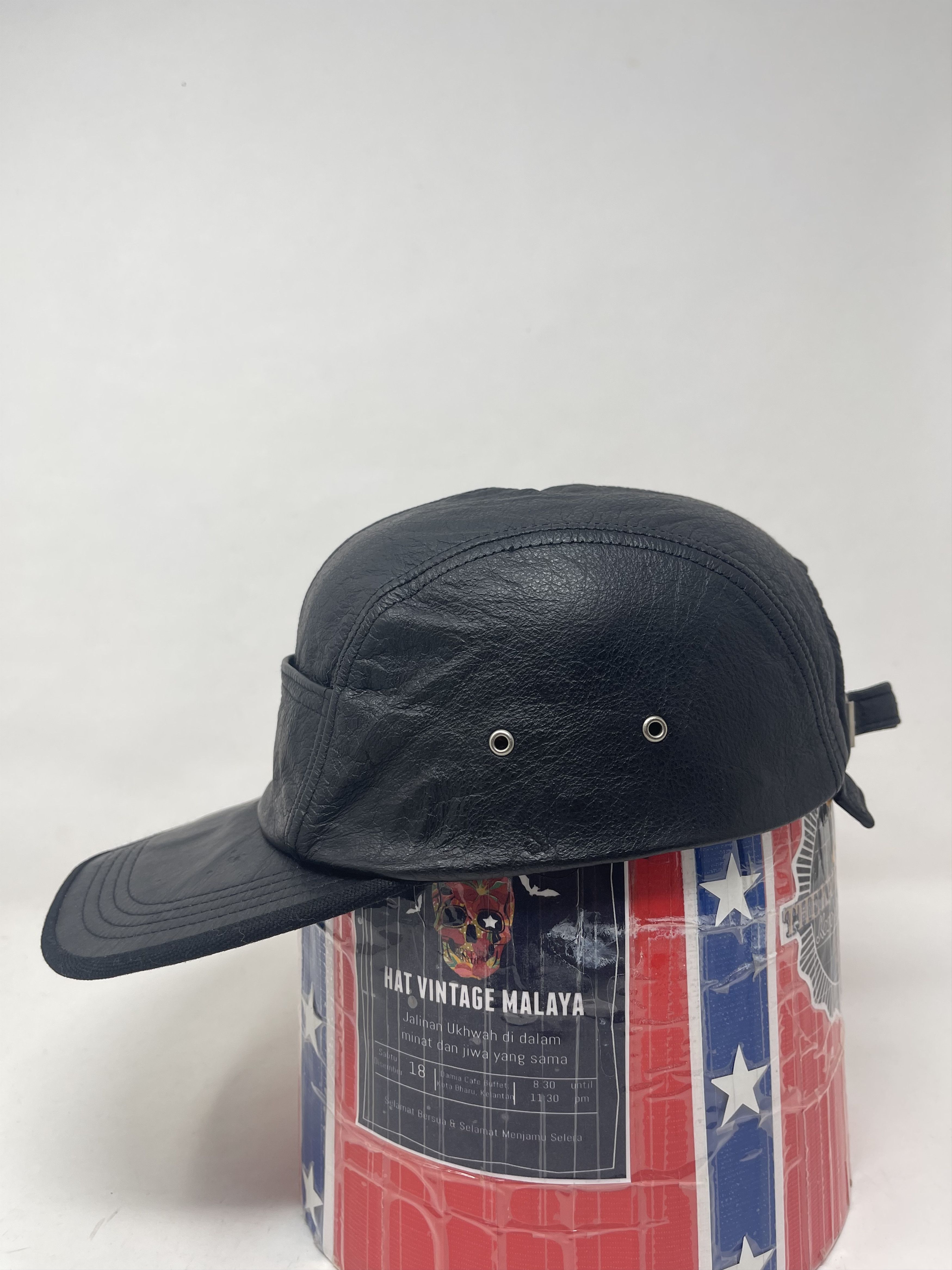 Japanese Brand Vintage Beam Leather Cap Hat Size ONE SIZE - 3 Thumbnail