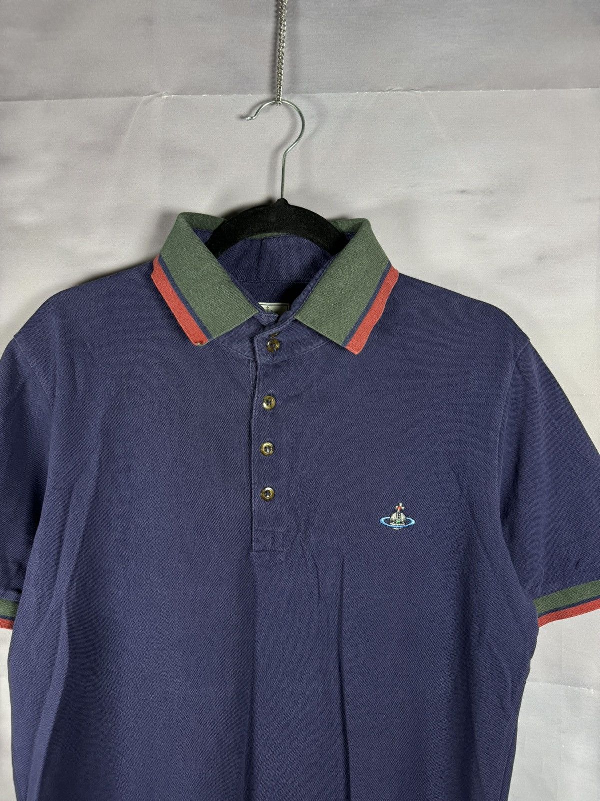 Designer × Vintage × Vivienne Westwood Vintage Vivienne Westwood 2 Krall Blue Polo Shirt Oldmoney Size US L / EU 52-54 / 3 - 3 Thumbnail