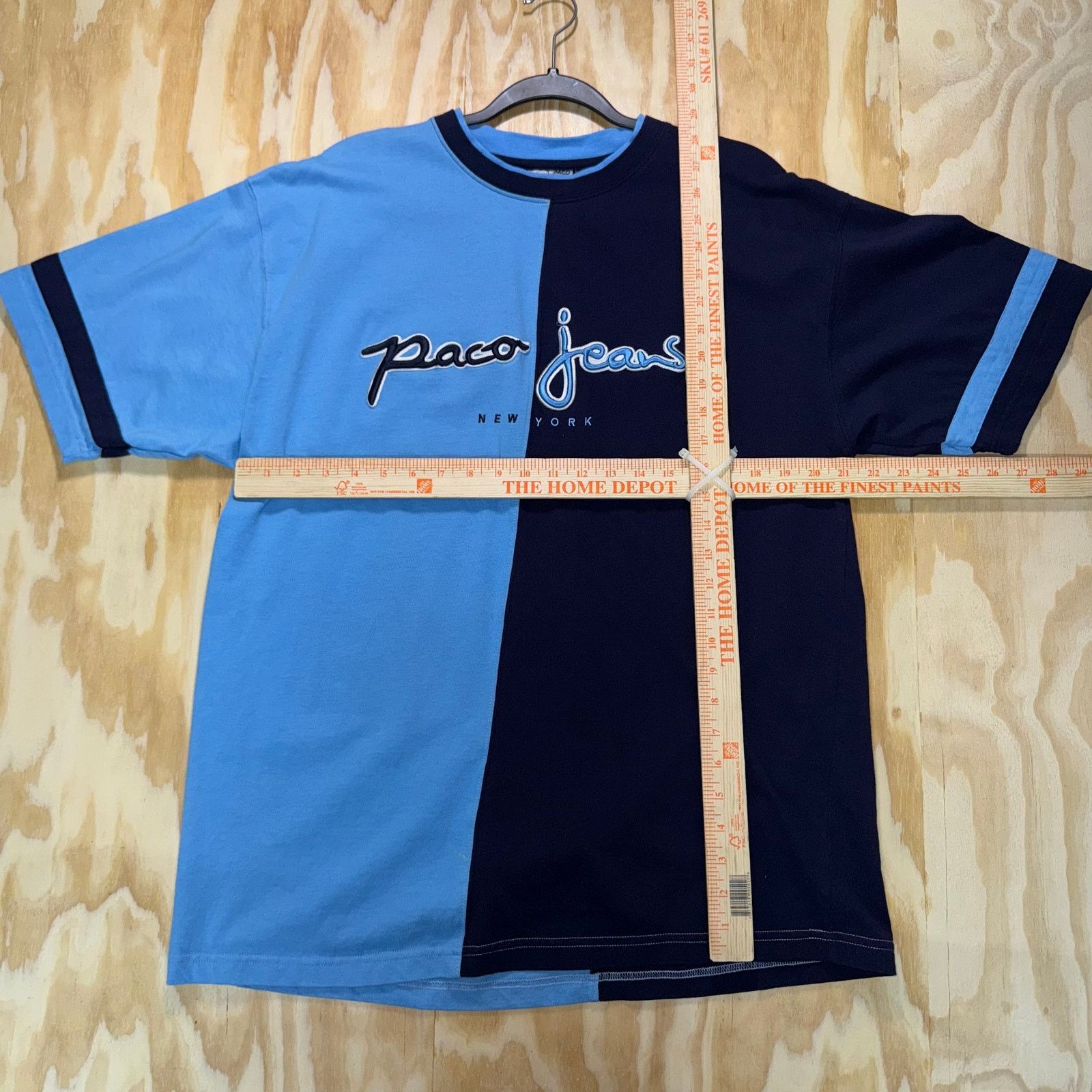 Paco Rabanne Vintage Y2K Paco jeans New York embroider 90s hip hop tshirt Size US L / EU 52-54 / 3 - 4 Thumbnail