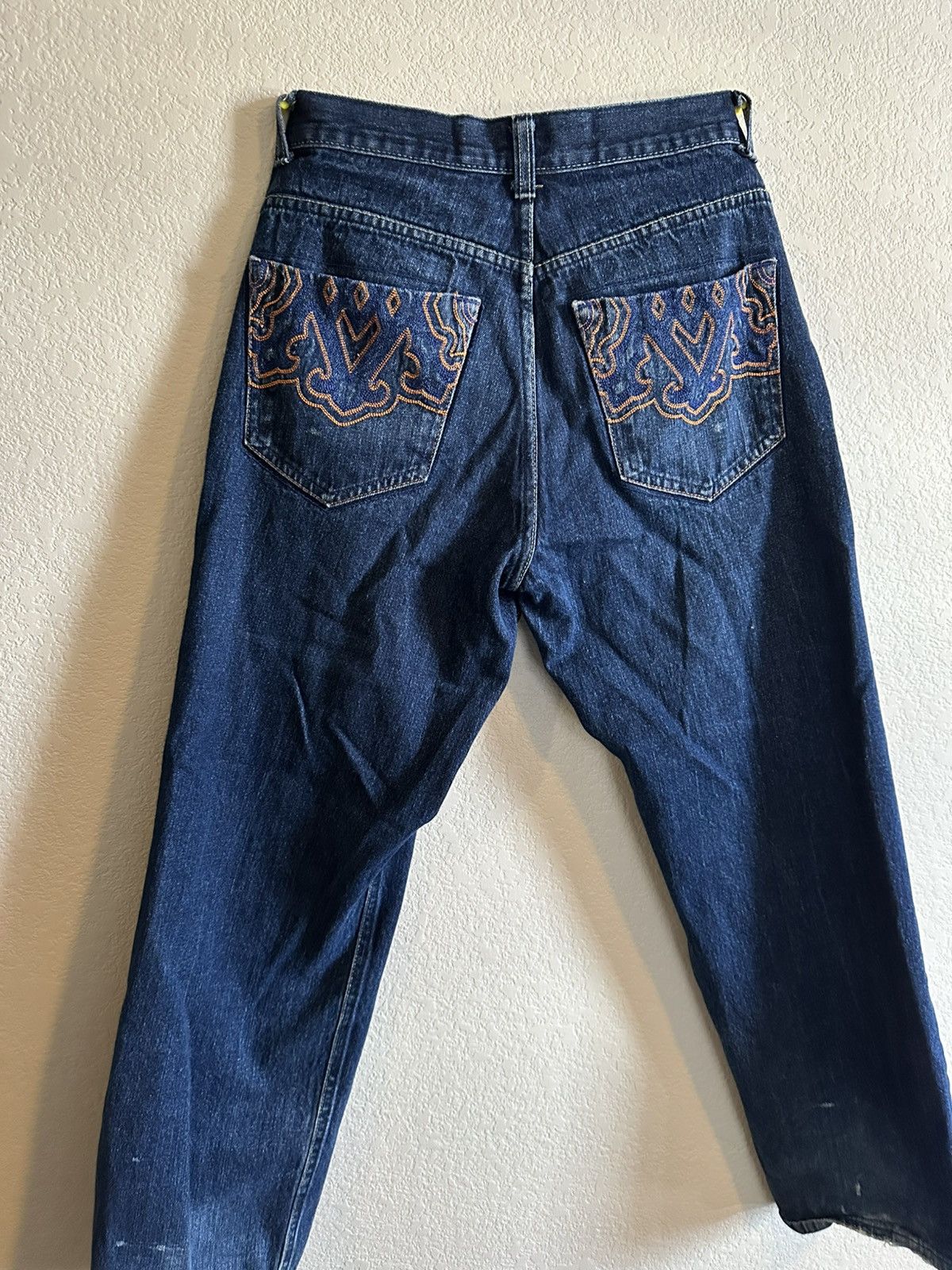 Avirex × Vintage Embroidered navy blue jeans Size US 32 / EU 48 - 1 Thumbnail
