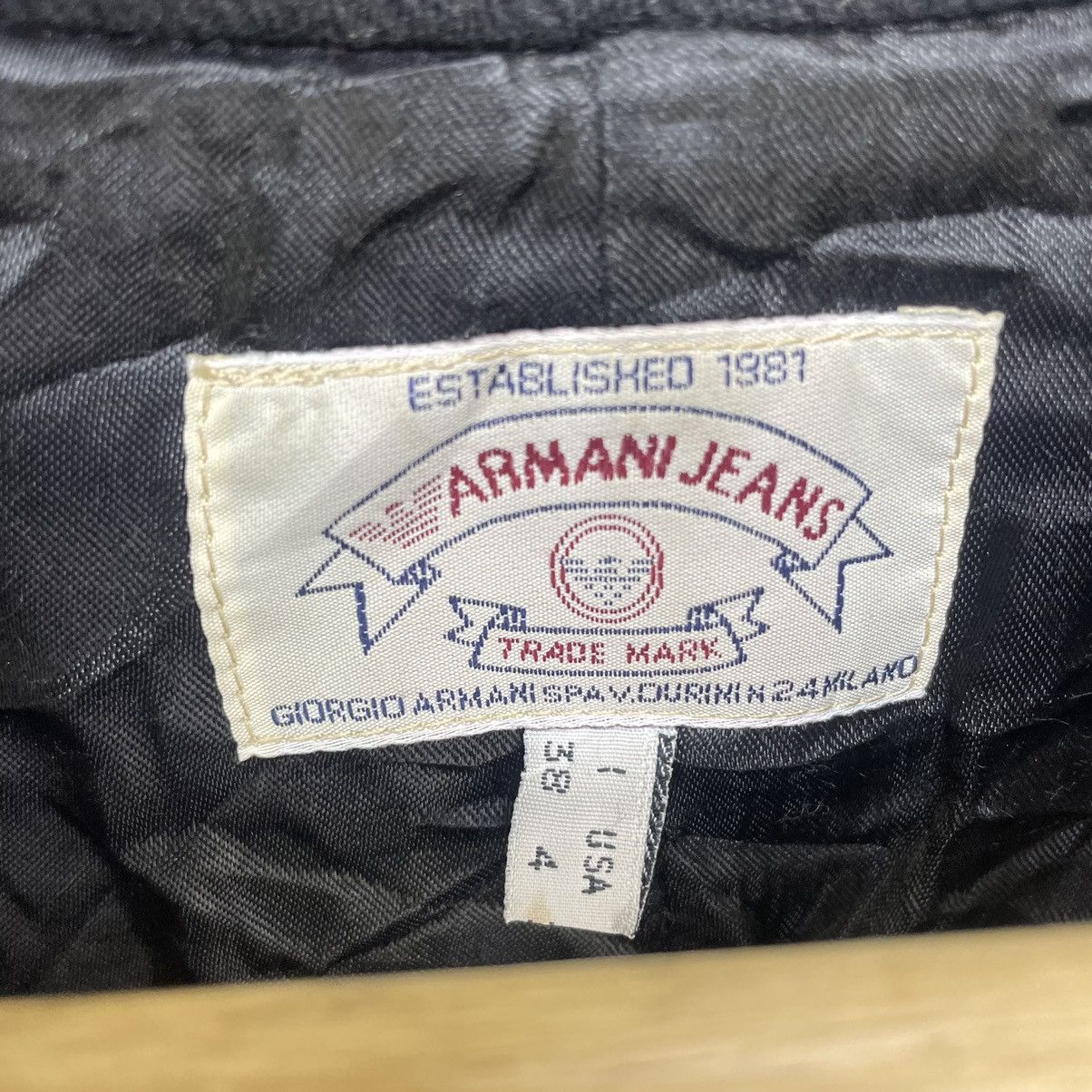 Armani × Autumn Cashmere Italian Designer Armani Jeans Heringgbone Coat Jacket Size M / US 6-8 / IT 42-44 - 5 Thumbnail