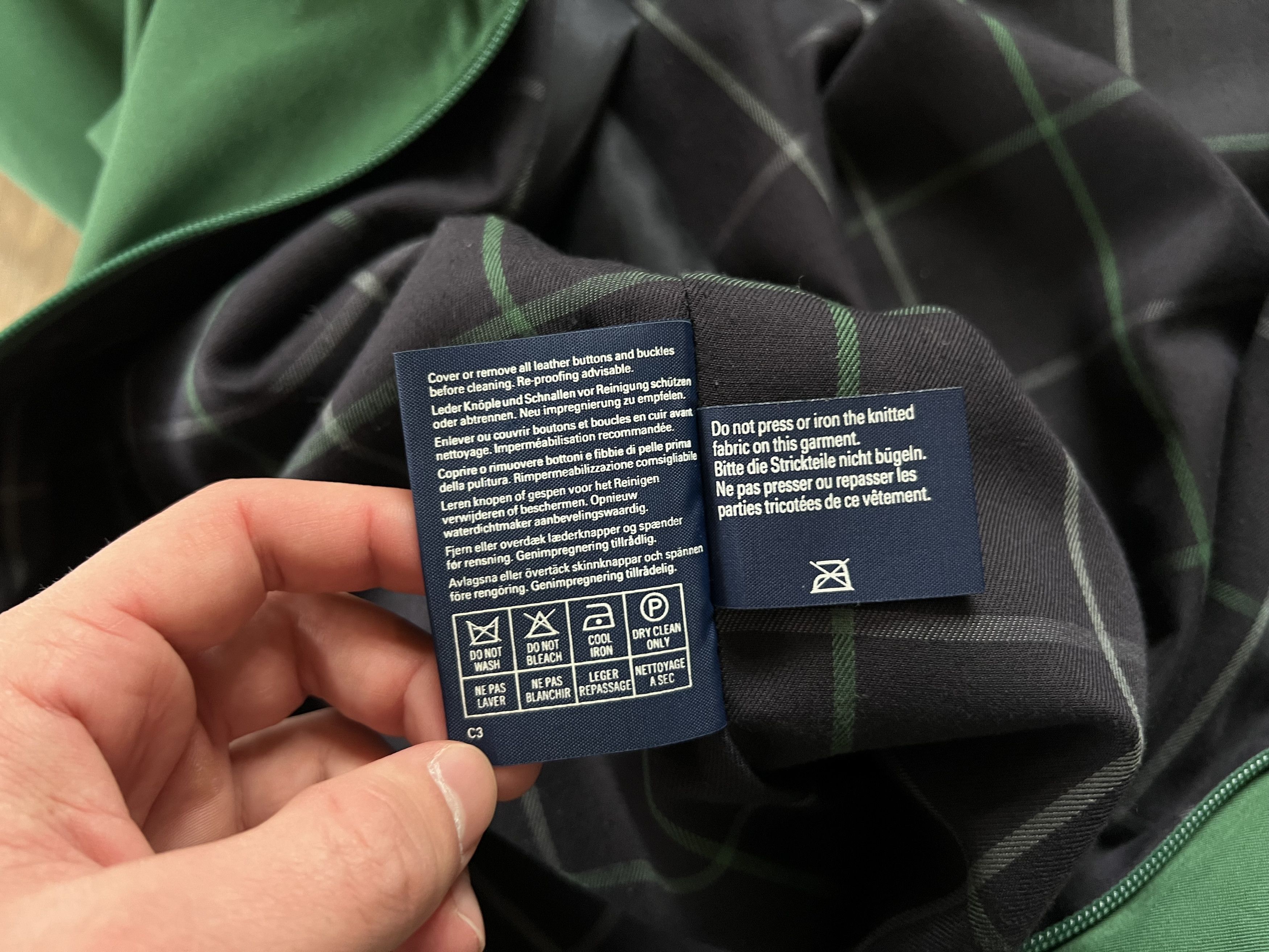 Burberry Vintage Rare Burberrys Green Bomber Jacket Size US S / EU 44-46 / 1 - 8 Thumbnail