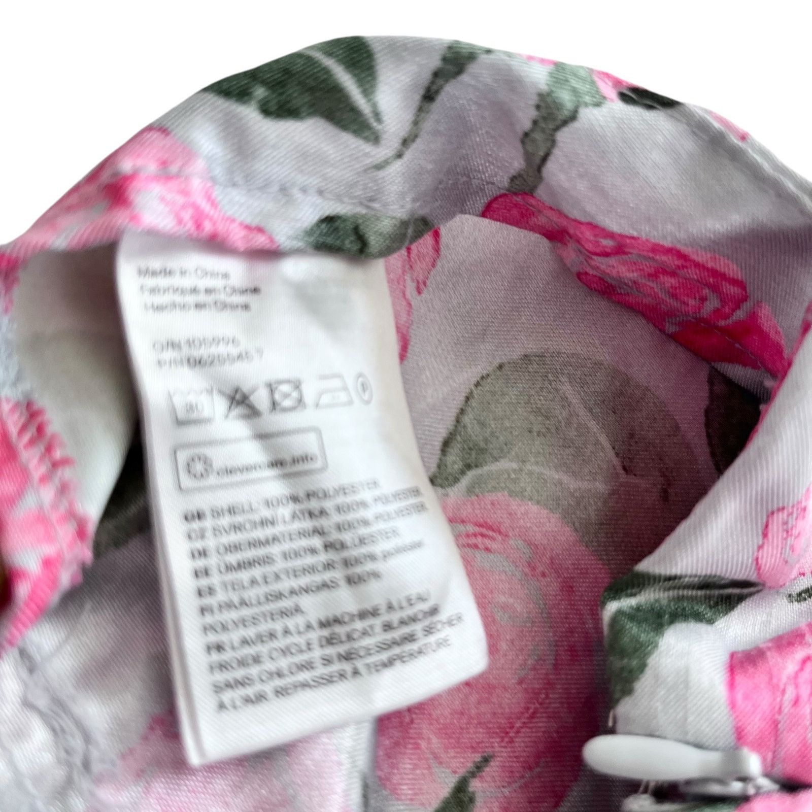 H&M H&M floral woven pink white dress pants with a sheen size 14 Size 36" / US 14 / IT 50 - 3 Thumbnail