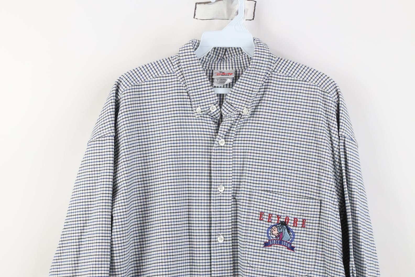 Disney Vintage 90s Disney Winnie the Pooh Eeyore Button Shirt Size US L / EU 52-54 / 3 - 2 Thumbnail