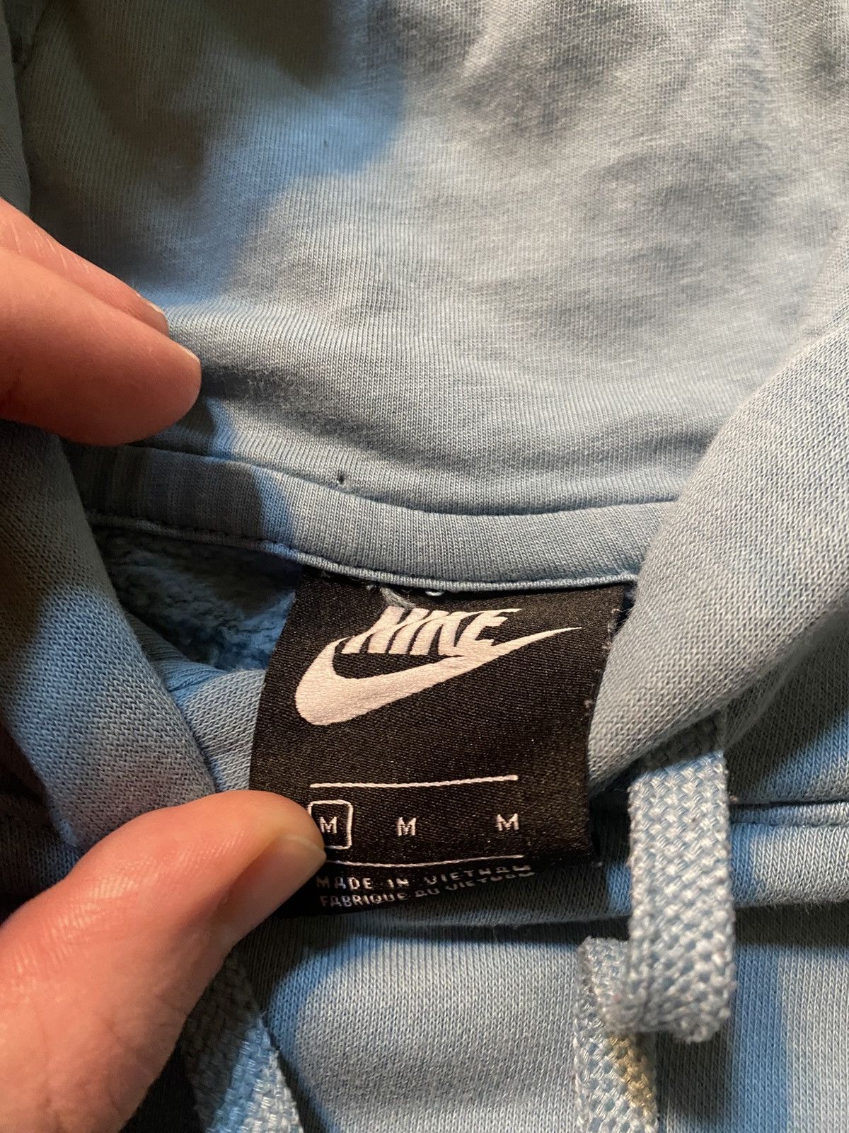 Nike × Vintage baby blue nike hoodie Size US M / EU 48-50 / 2 - 3 Thumbnail
