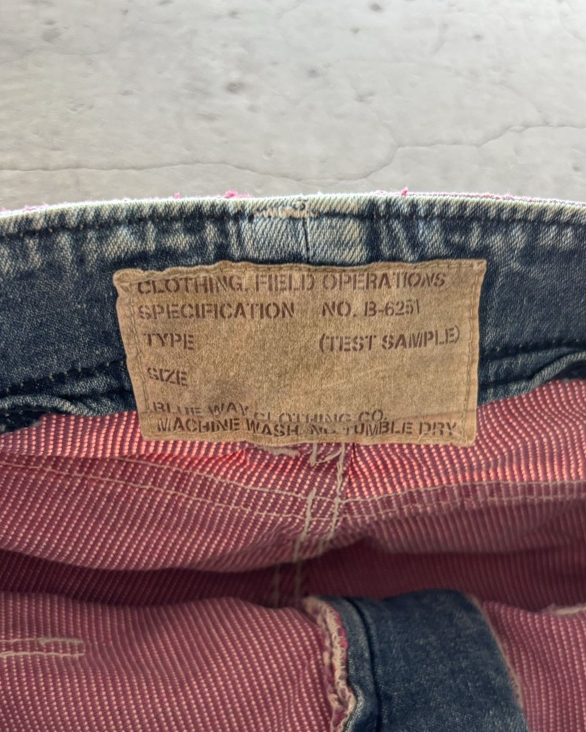 Japanese Brand *Sample Blue way Monkey Cargo Pants Size US 29 - 4 Thumbnail