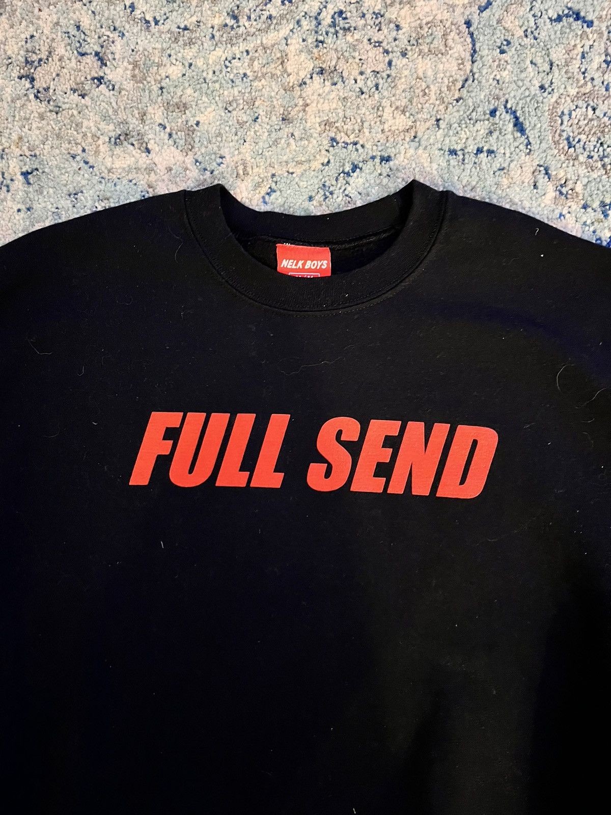 Full Send Full send crewneck Black/orange Size US M / EU 48-50 / 2 - 2 Thumbnail