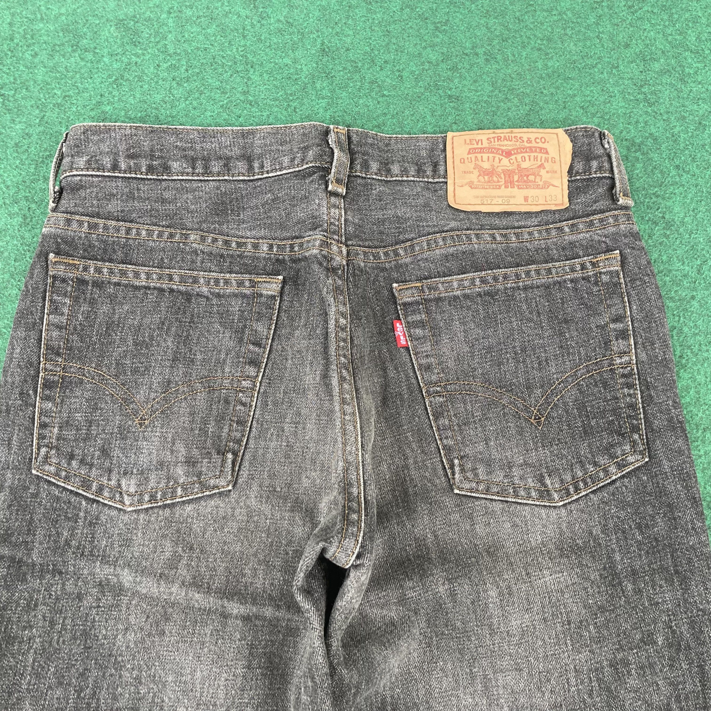 Levi's 29x31.5 Vintage Levis 517 Denim Sz 30 Bootcut Faded Jeans Size US 30 / EU 46 - 9 Thumbnail