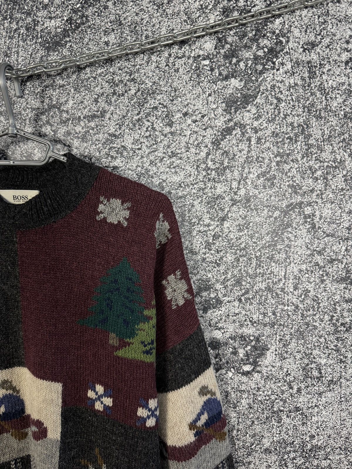 Hugo Boss Hugo Boss Alpaca Wool Sweater Winter Ski Lodge Vintage Knit Size US XL / EU 56 / 4 - 2 Thumbnail