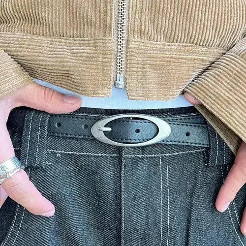 Other vintage black american western simple designer oval belt Size ONE SIZE - 5 Thumbnail