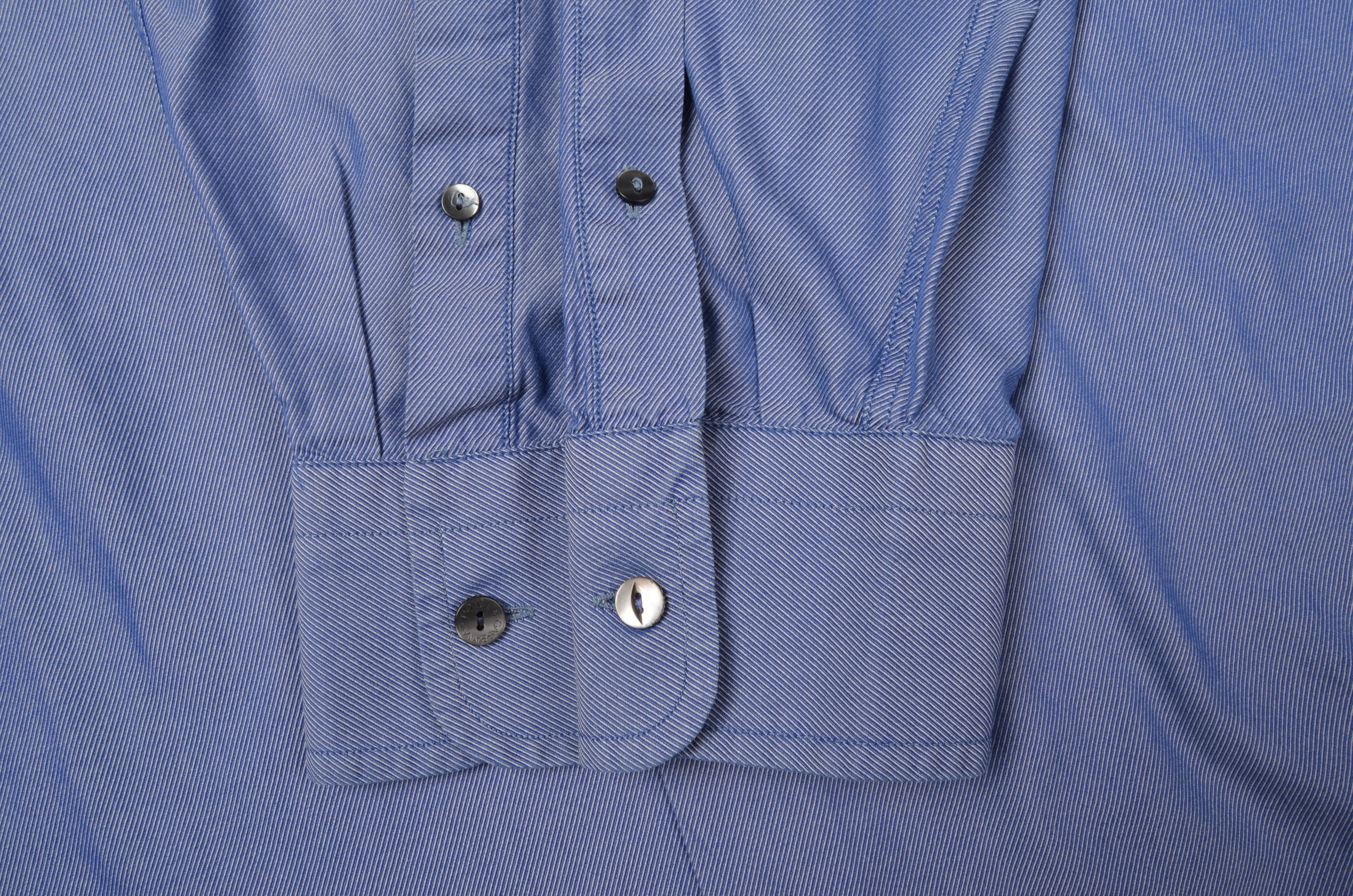 Designer × Dolce & Gabbana × Vintage Dolce Gabbana Vintage Dress Blue Shirt 39 15,5 1/2 Size US L / EU 52-54 / 3 - 7 Thumbnail