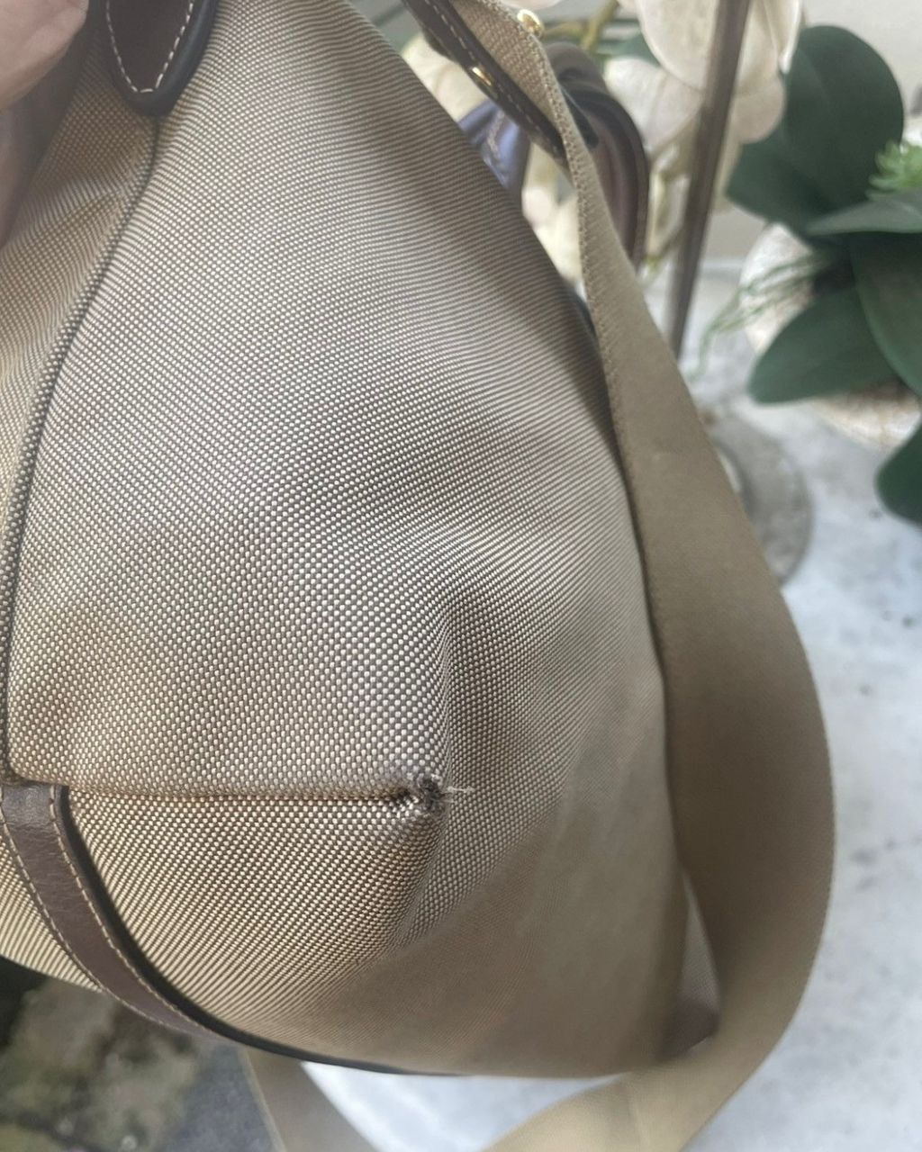 Prada Authentic PRADA Logo Jaquard Canvas Shoulder Bag Size ONE SIZE - 9 Thumbnail