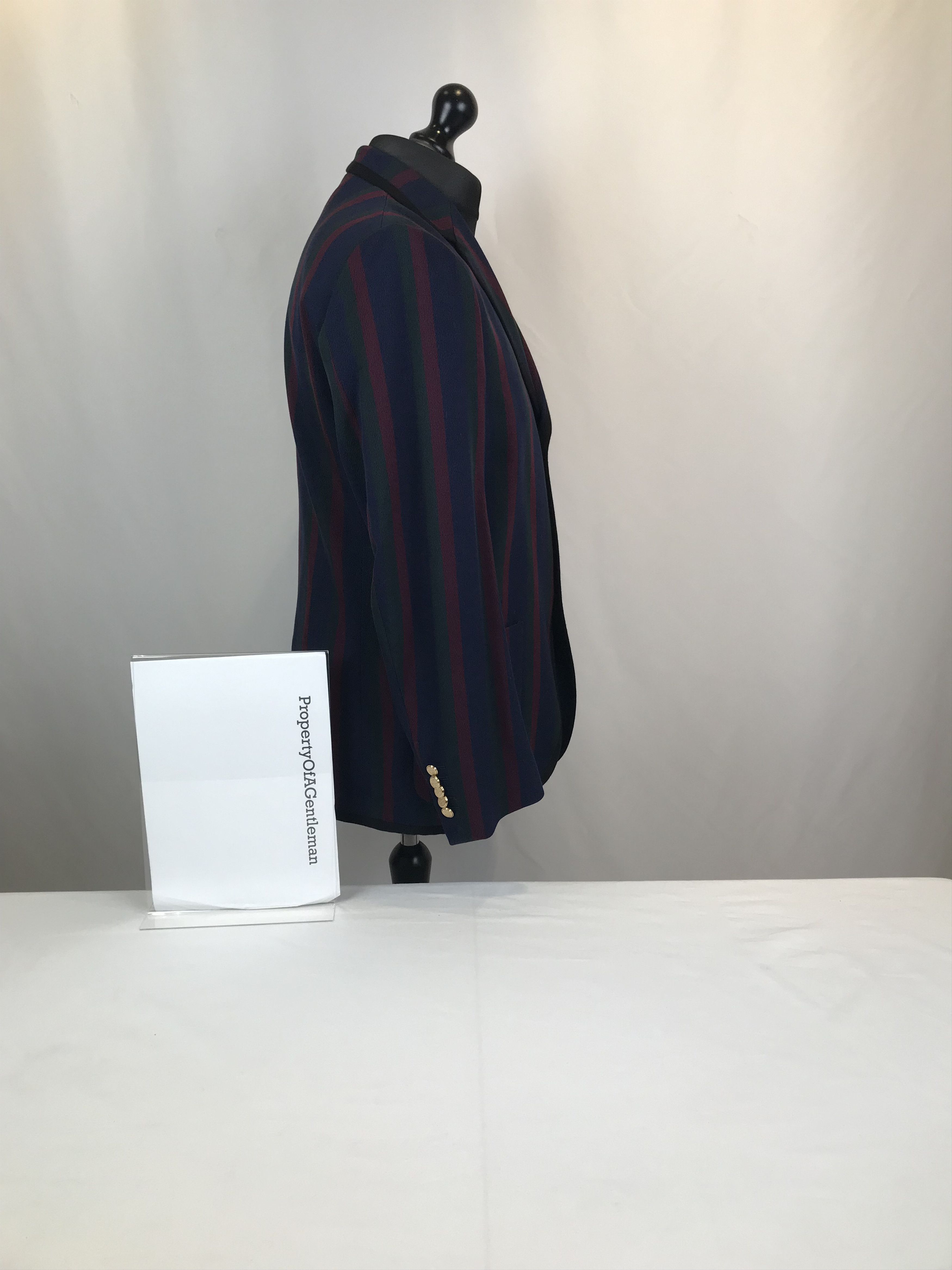 Gucci Gucci Stripped Tiger Embroidered Blazerr Size 50R - 2 Thumbnail