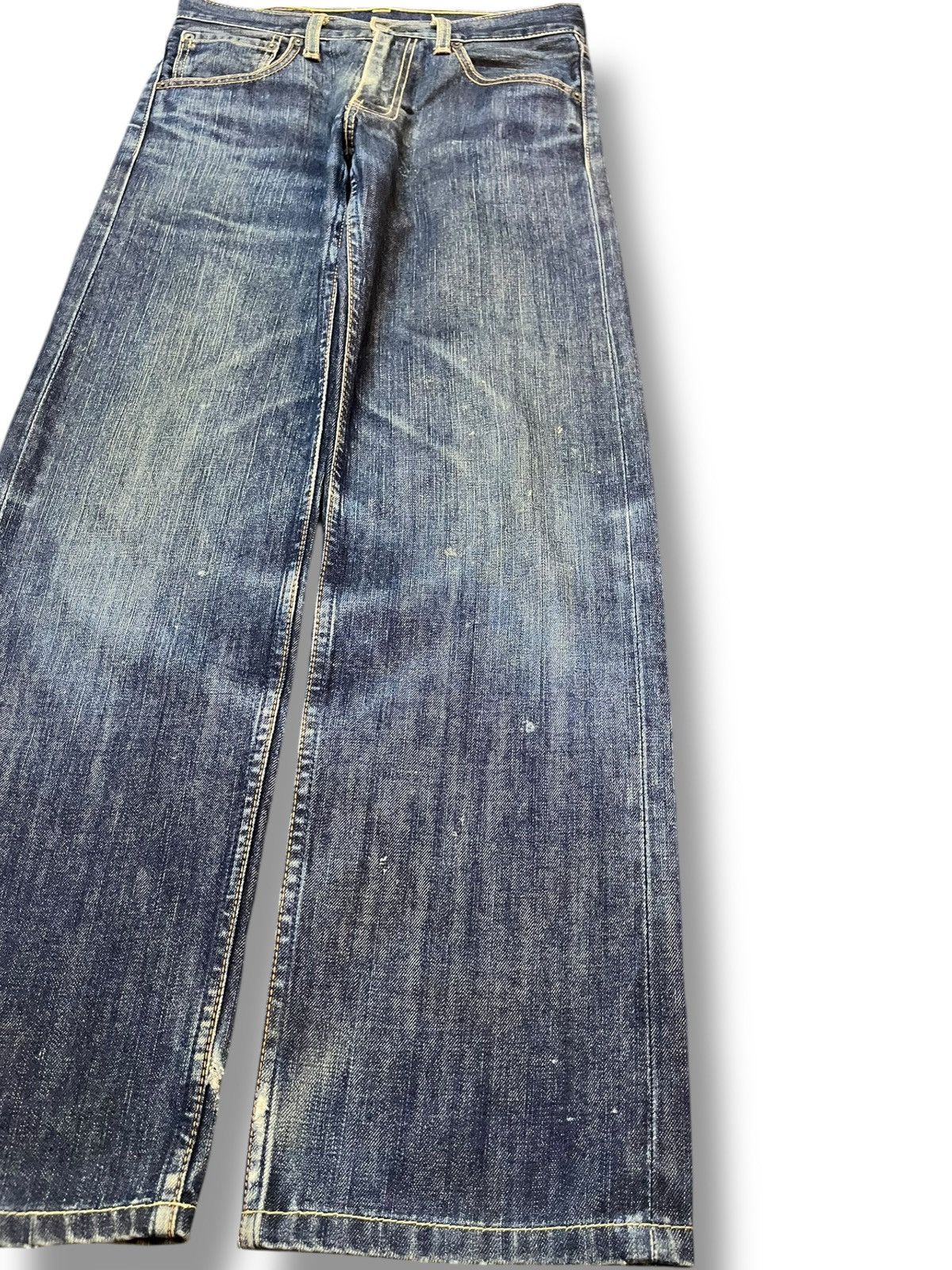 Levi's Vintage Clothing Vintage Levi’s 703 Whiskering Straight Cut Denim Size US 30 / EU 46 - 4 Thumbnail
