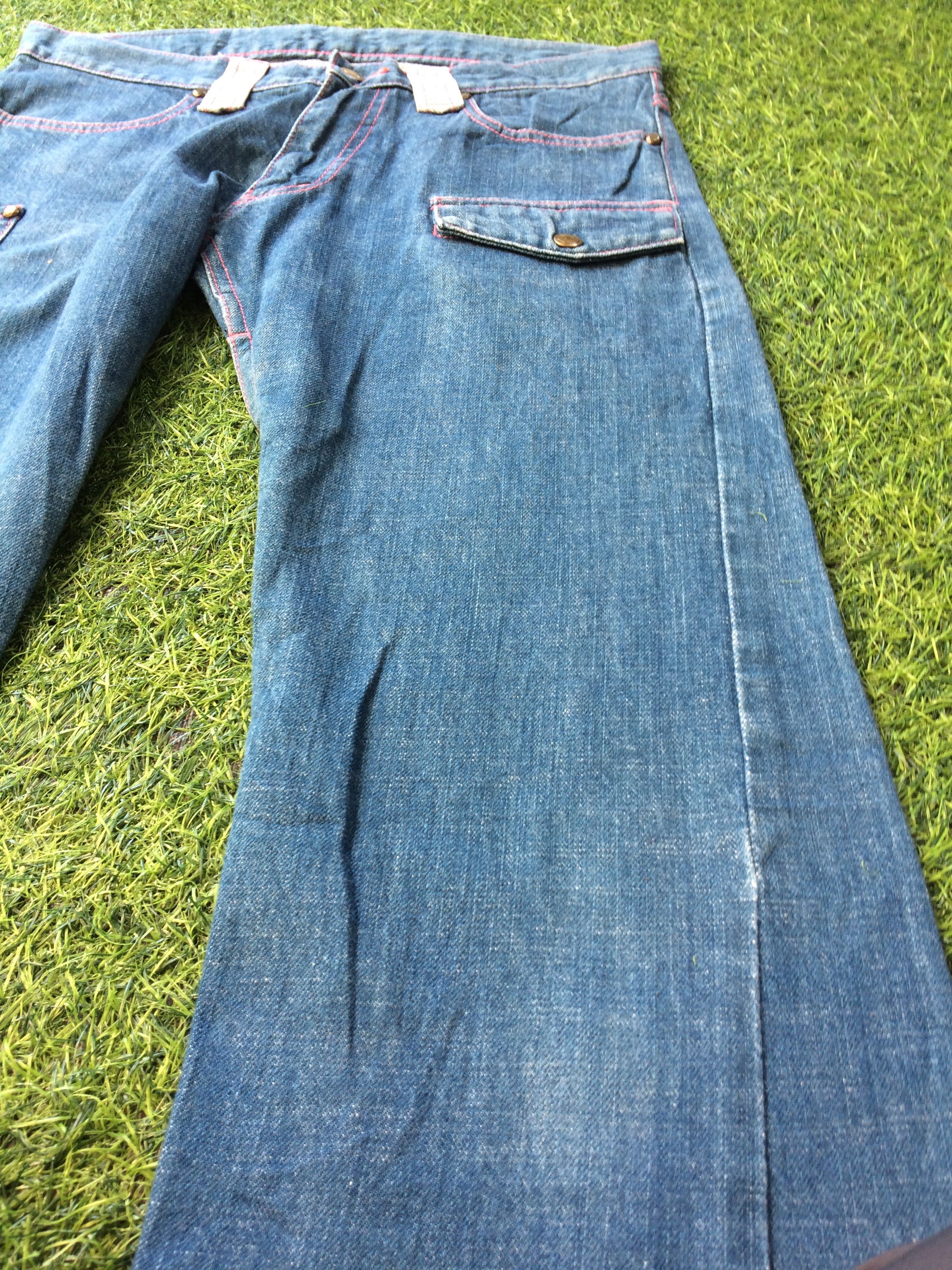 Japanese Brand Japanese Contrast Pocket Bootcut Jeans #D-517 Size US 29 - 6 Thumbnail