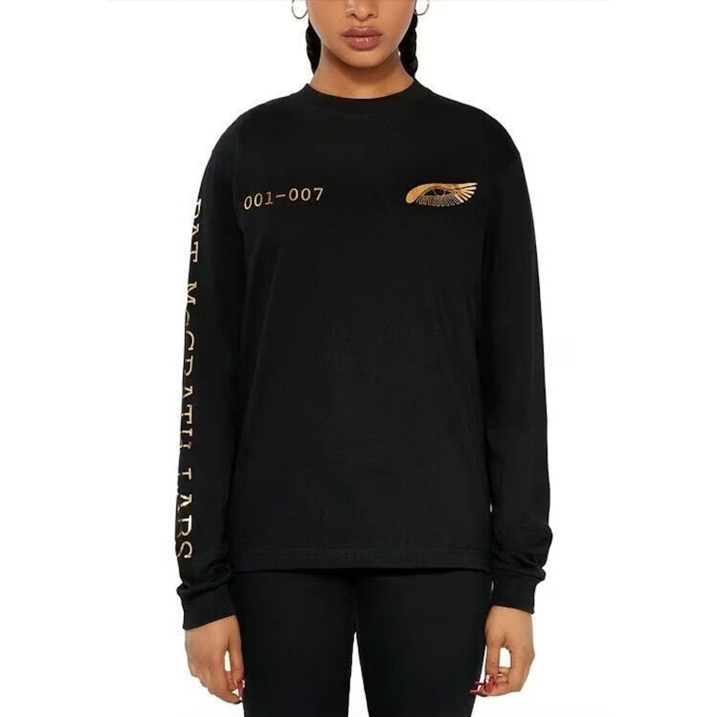 Richardson Pat McGrath Labs Gold Foil Hieroglyphic Eye Long Sleeve - XL Size XL / US 12-14 / IT 48-50 - 2 Thumbnail
