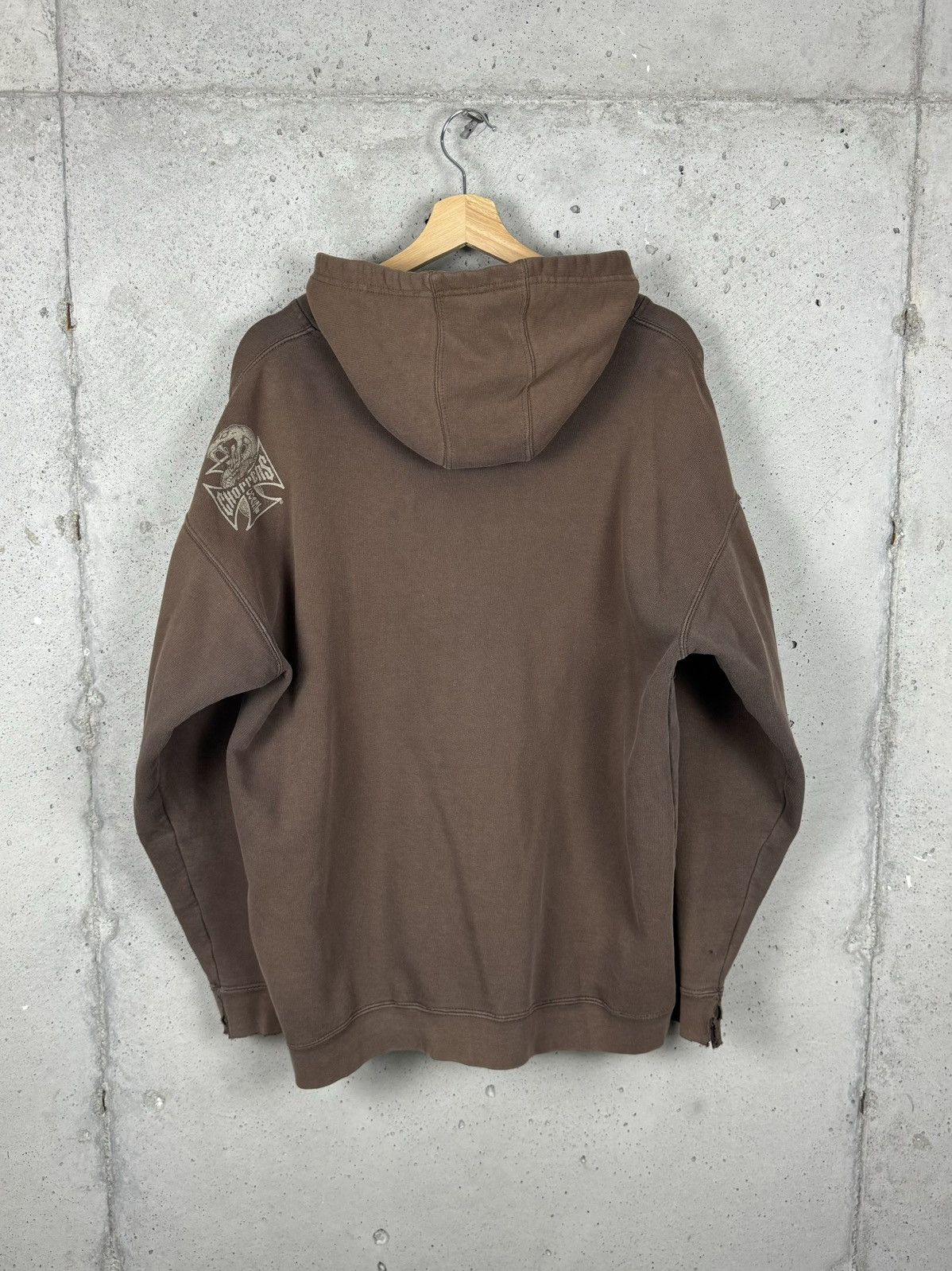 Vintage Vintage West Coast Choppers Faded Snake Zip Hoodie Size US XL / EU 56 / 4 - 2 Thumbnail