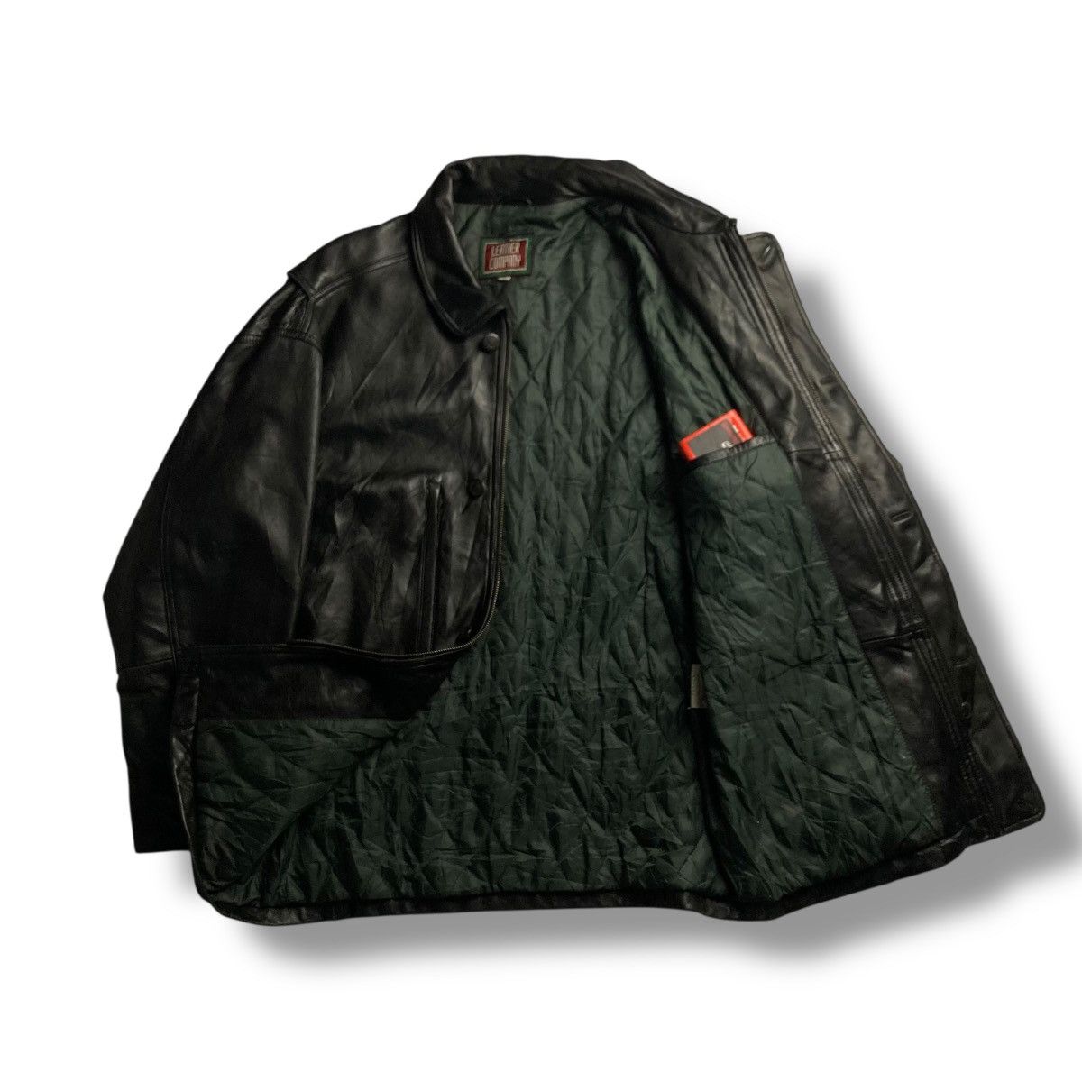 Genuine Leather 🇯🇵 LEATHER COMPANY LEYMUSIS BUTTON UP FULL ZIP HEAVY JACKET Size US M / EU 48-50 / 2 - 9 Thumbnail