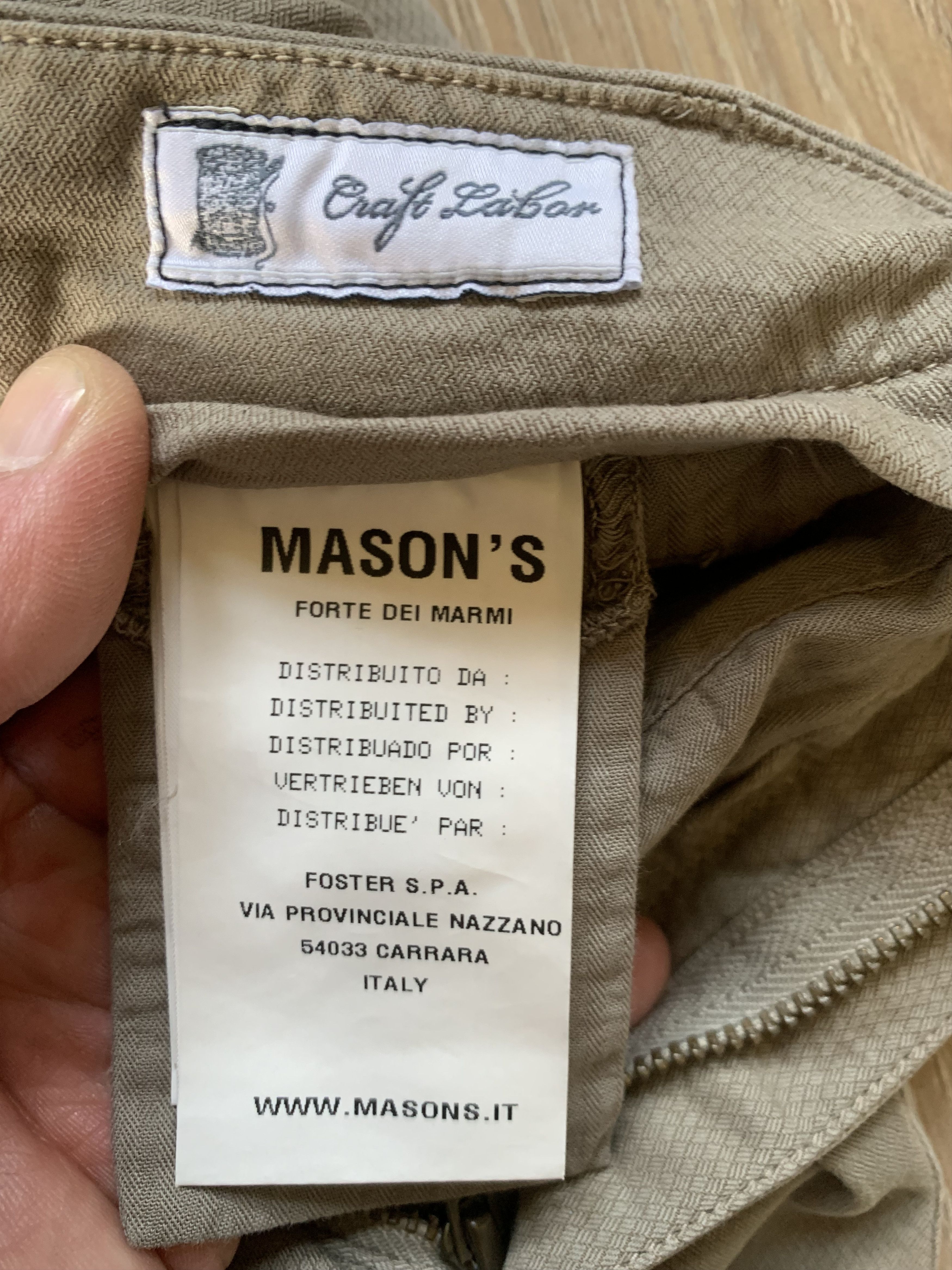 Mason's Masons Milano Style Cotton Plaid Pants Size US 32 / EU 48 - 11 Thumbnail