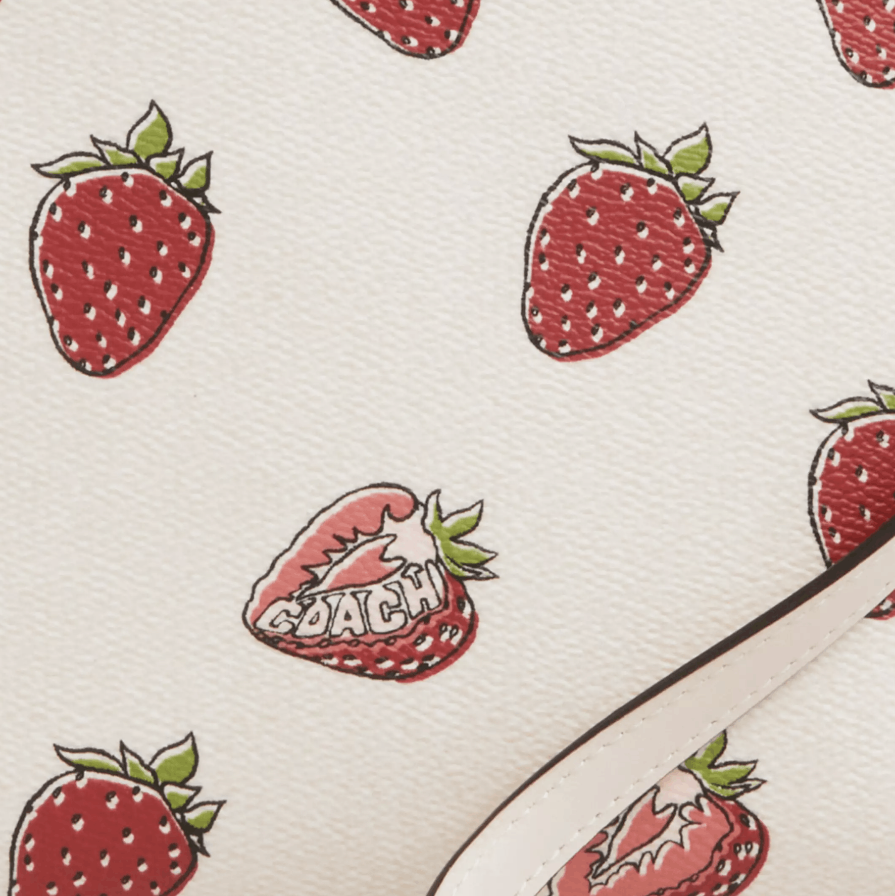 Coach NWT Coach Mini Rowan File Bag With Strawberry Print CAQ09 Size ONE SIZE - 10 Thumbnail