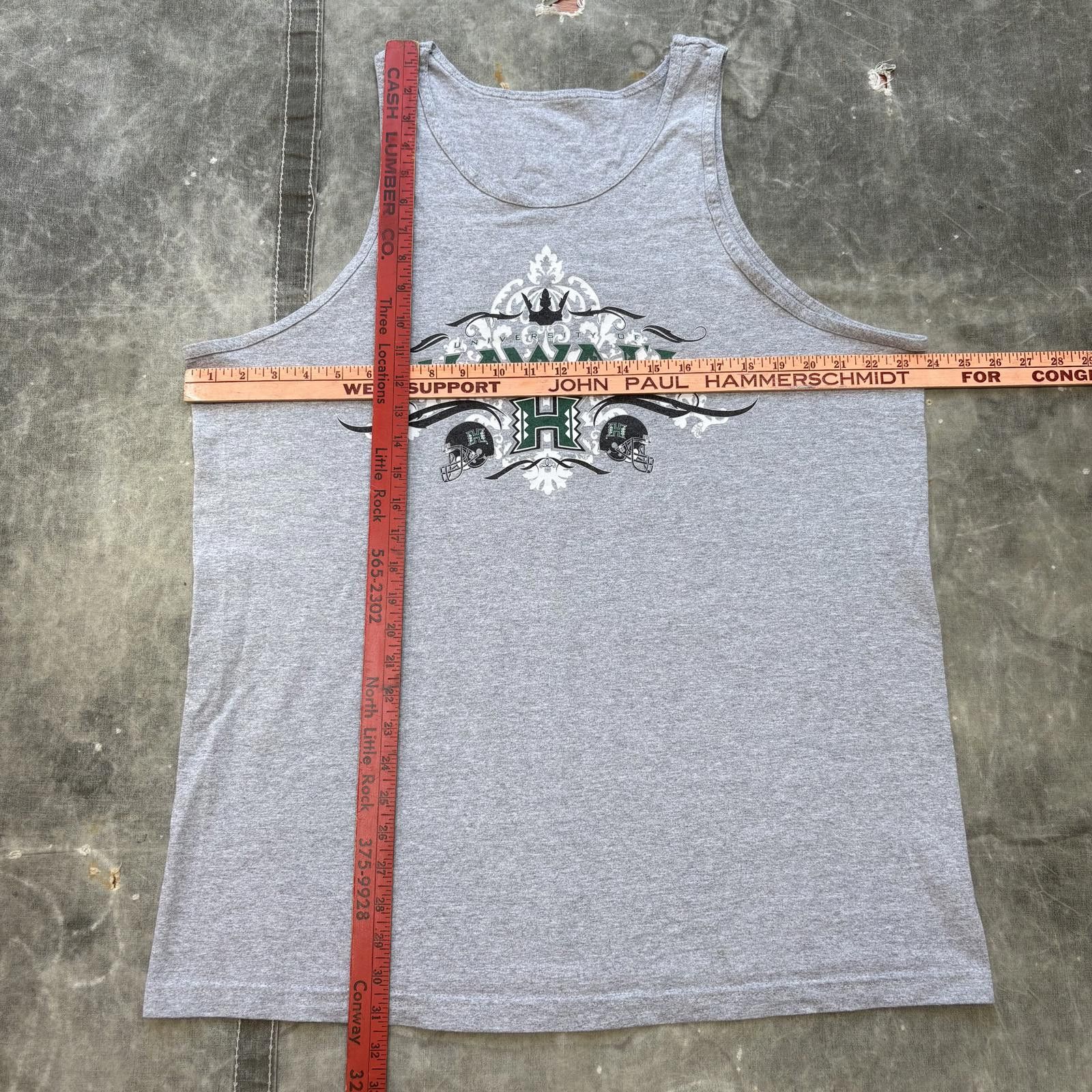 Vintage Vintage Y2K University of Hawaii Rainbows Football Tank Top Size US XL / EU 56 / 4 - 3 Thumbnail