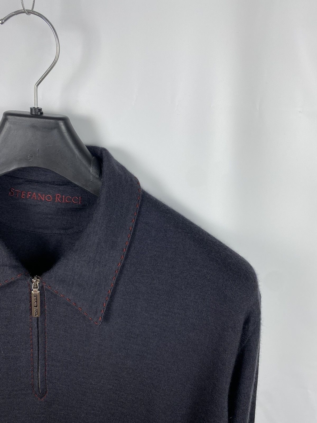 Stefano Ricci Stefano Ricci Cashmere-Silk 1/3 Zip Jumper Collared size 56 Size US XL / EU 56 / 4 - 4 Thumbnail