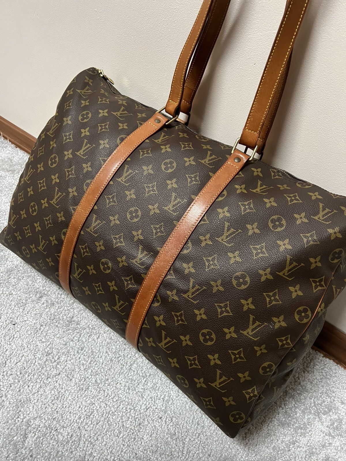 Louis Vuitton Louis Vuitton Flanery 50 Brown Monogram Shoulder Bag Size ONE SIZE - 4 Thumbnail